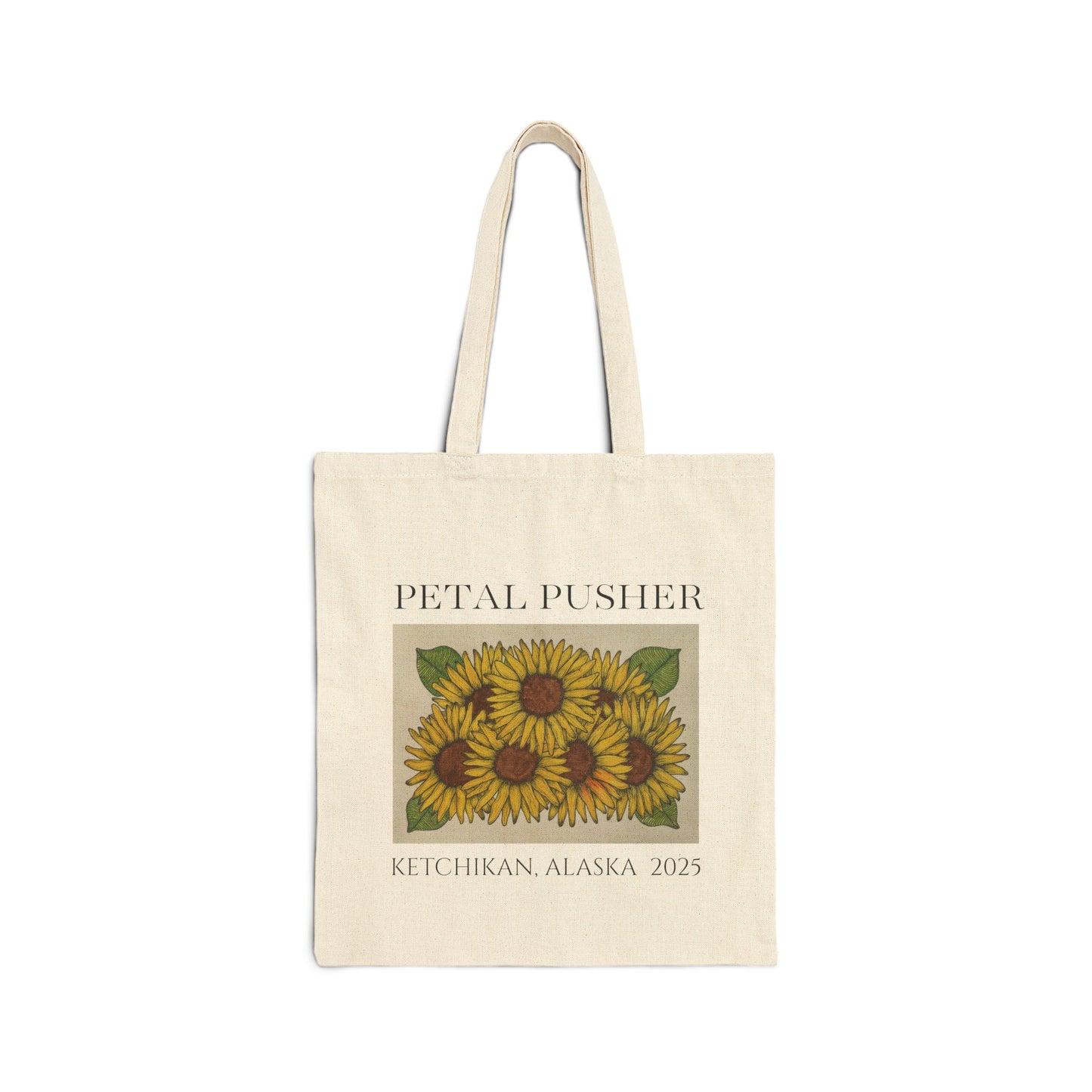 Fields of Sunflowers AK -Neutral Canvas Tote Bag