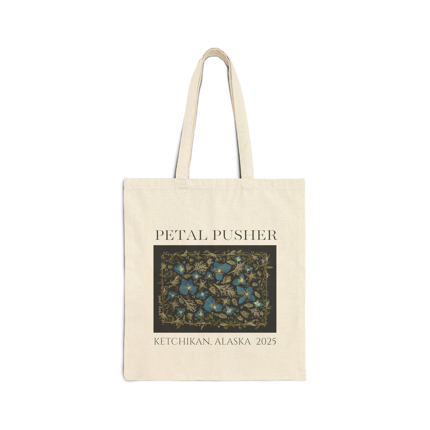 Electric Blues AK -Neutral Canvas Tote Bag