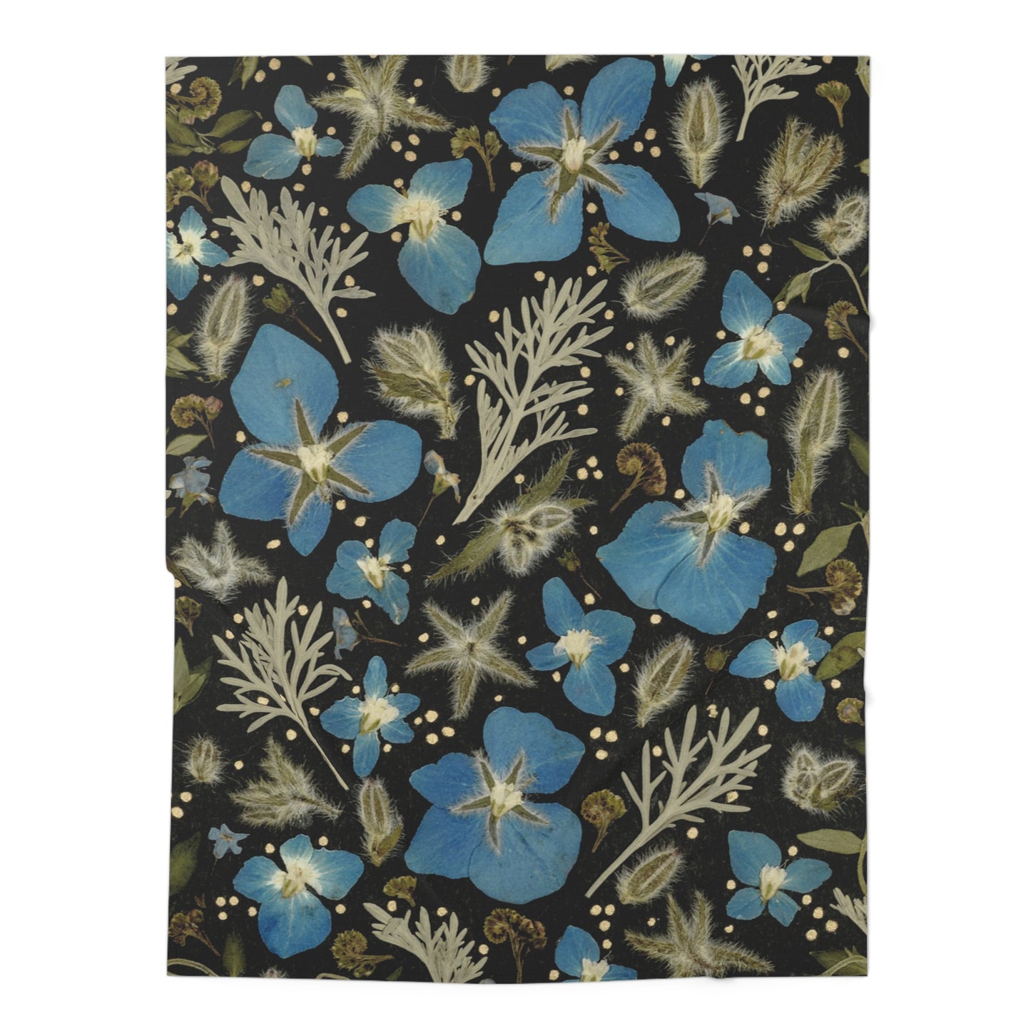 Blues & Fuzzies -Baby Swaddle Blanket