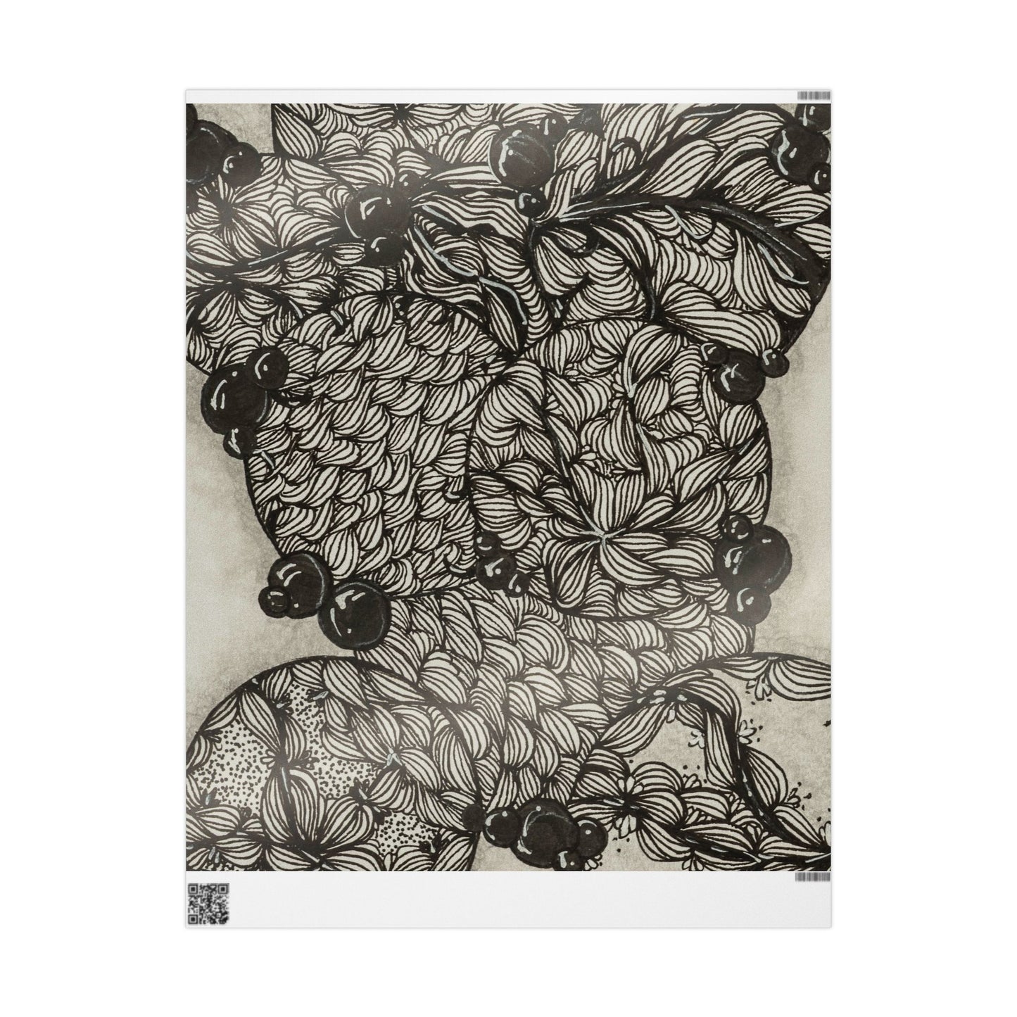 Abstract Zentangle -Wrapping Paper