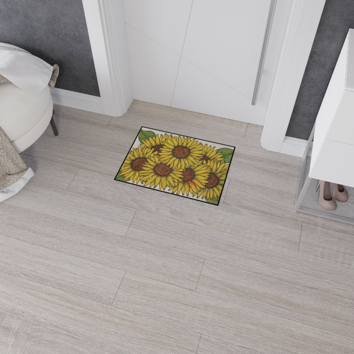 Sunflower Fields - Heavy Duty Floor Mat