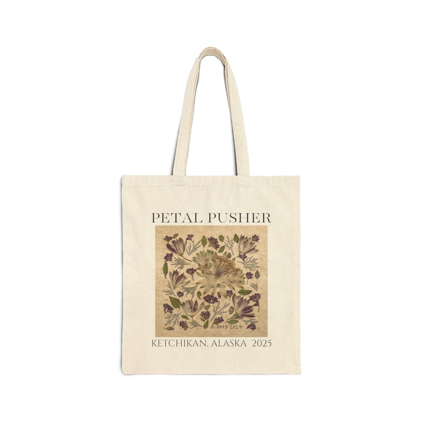 Flowery Fireworks AK -Neutral Canvas Tote Bag
