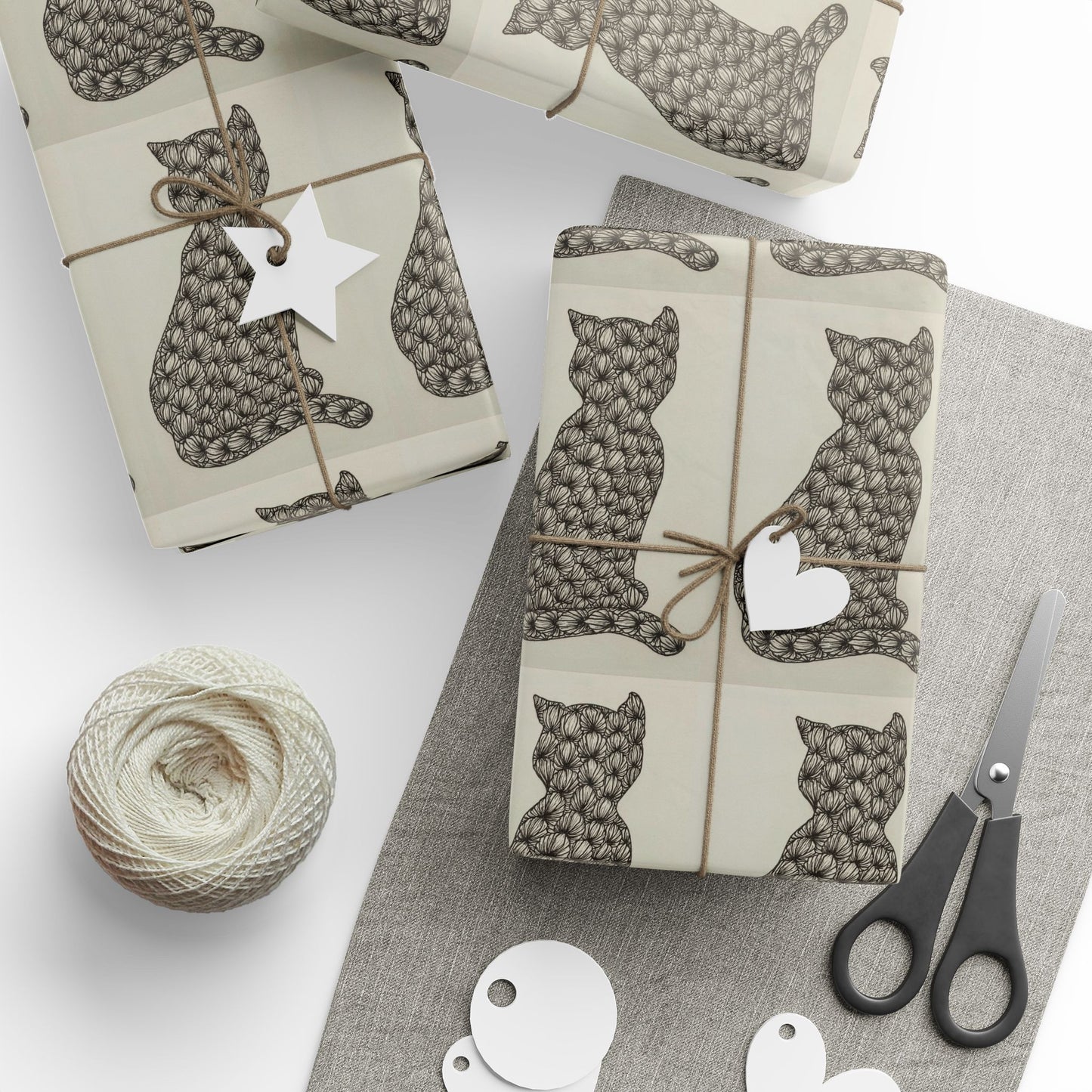 Zentangle Kitties -Wrapping Paper