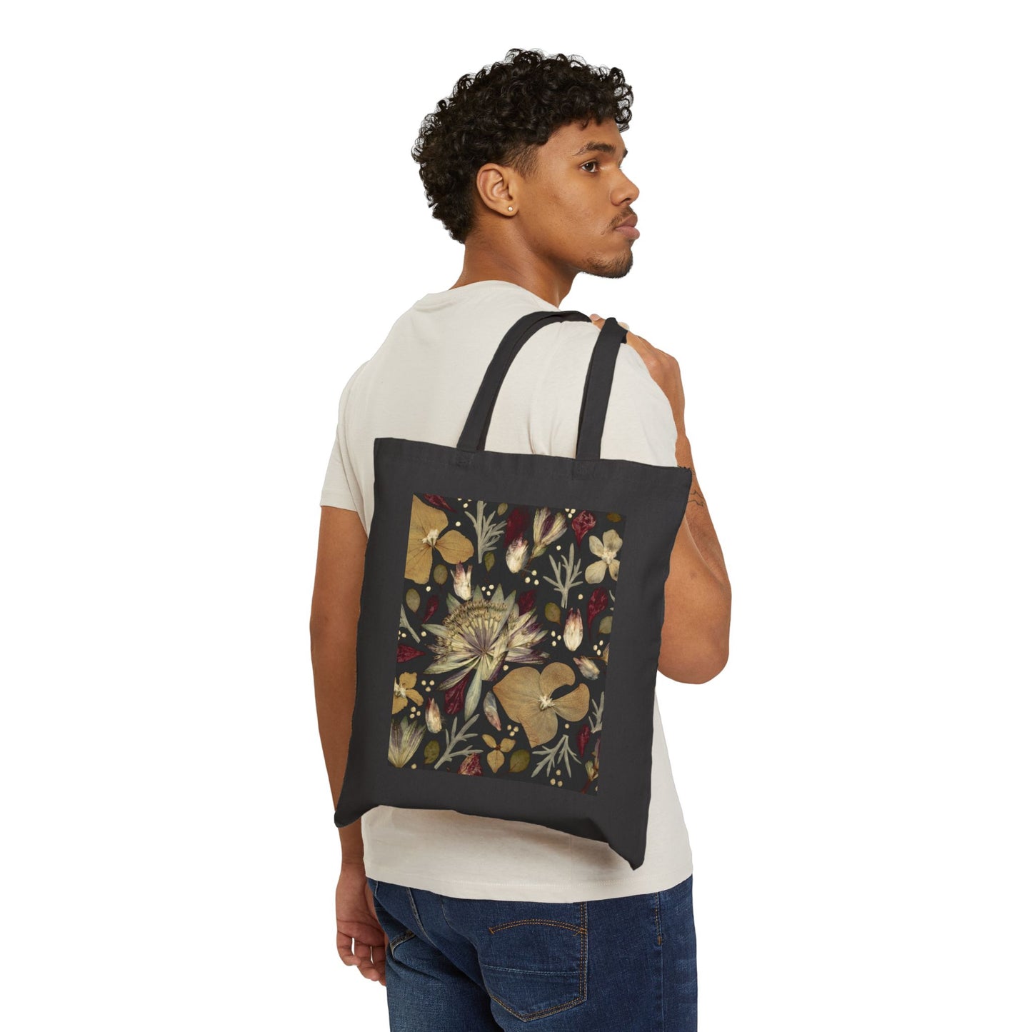 Flowers in the Dark -Canvas Tote Bag