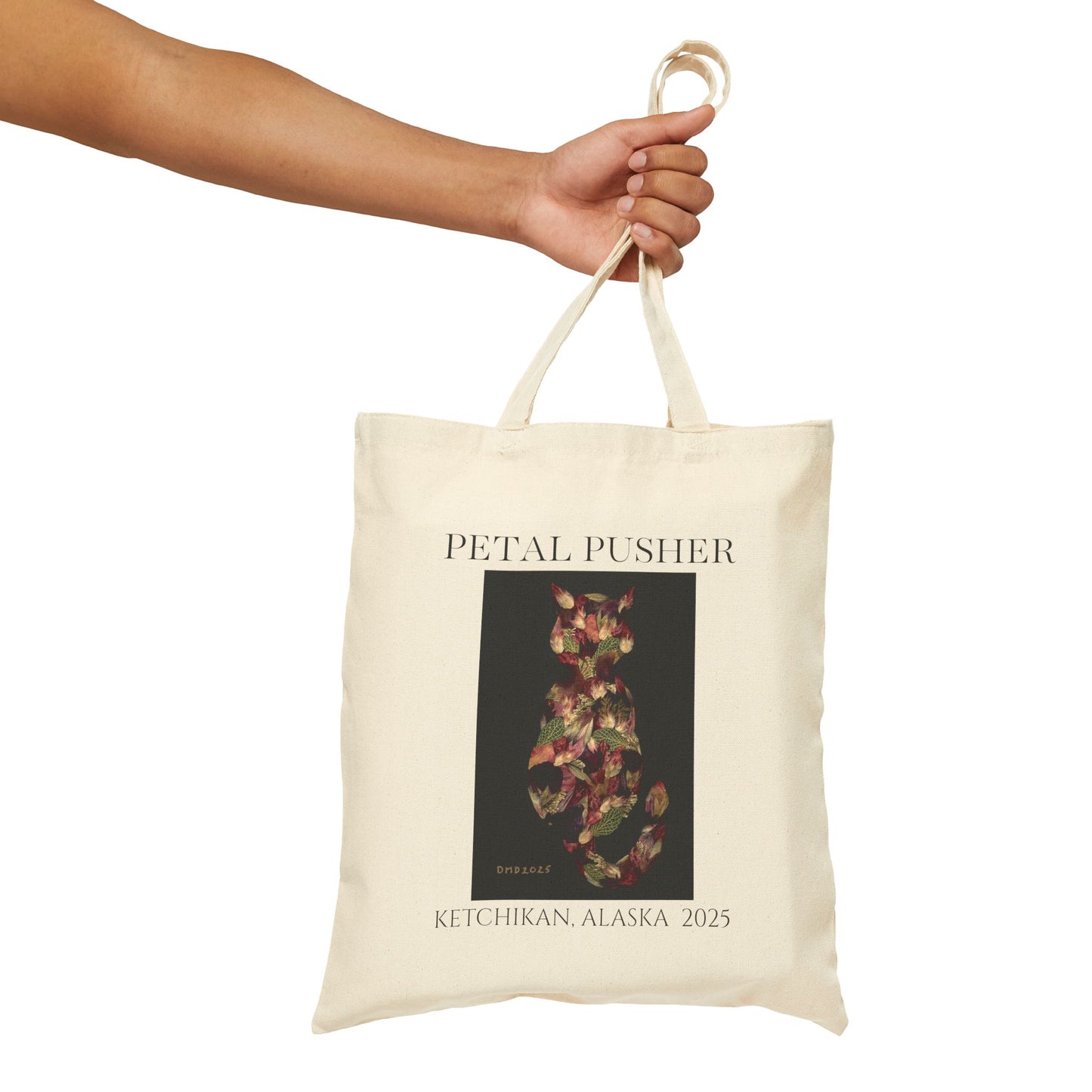 Botanical Cat AK-Neutral Canvas Tote Bag