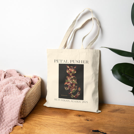 Botanical Cat AK-Neutral Canvas Tote Bag