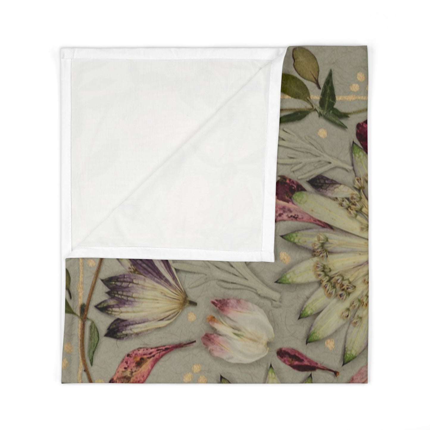 Earthy Petals -Baby Swaddle Blanket