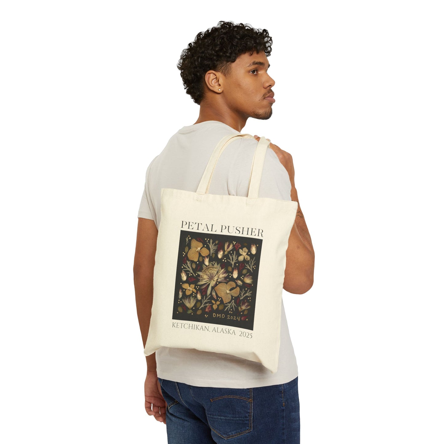 Fields in the Dark AK -Neutral Canvas Tote Bag