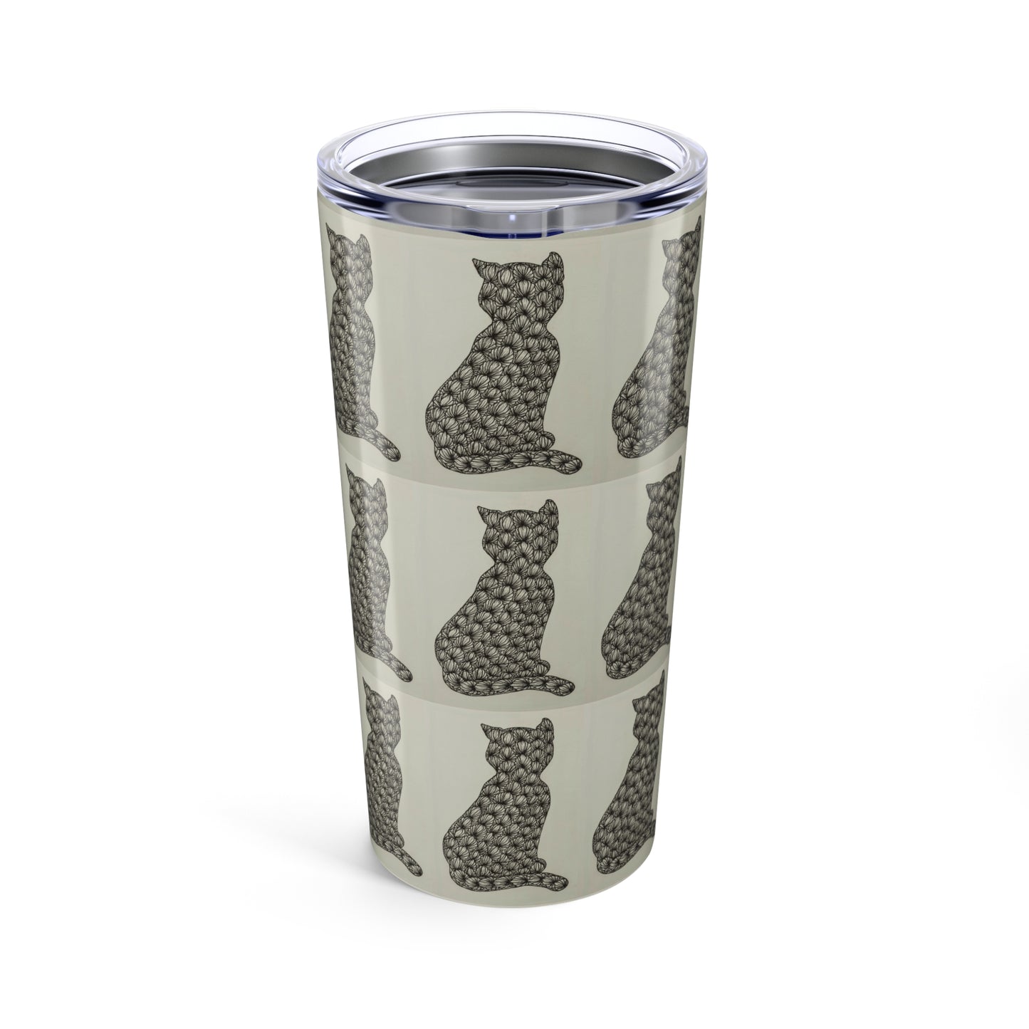 Zentangle Kitty -Tumbler 20oz