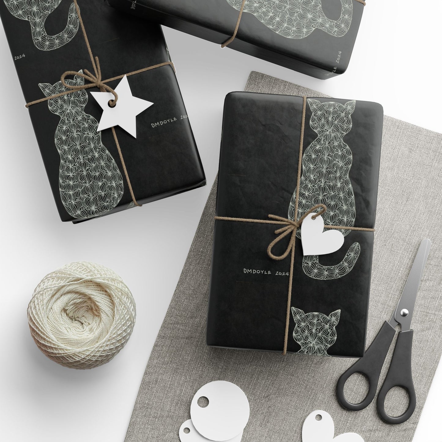 Zentangle Kitties -Wrapping Paper