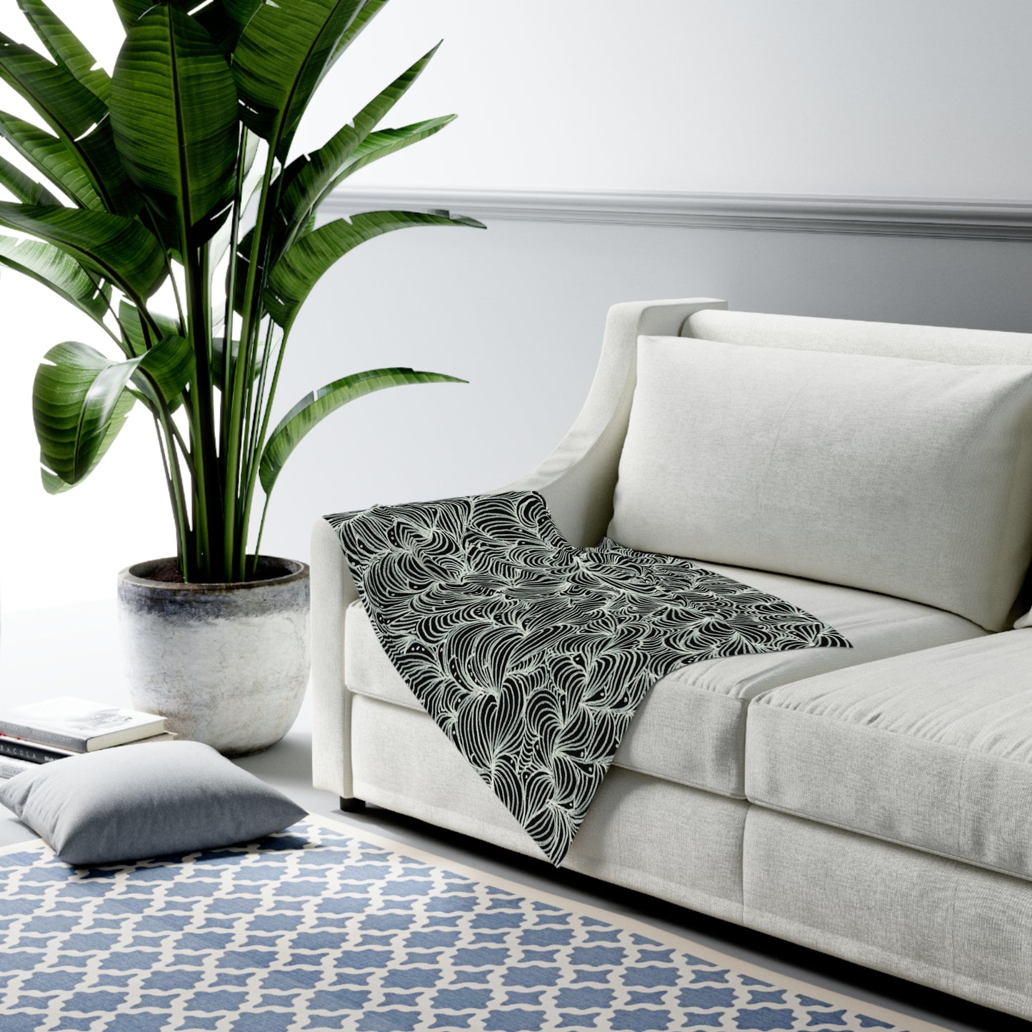 Zentangle Visions -Baby Swaddle Blanket