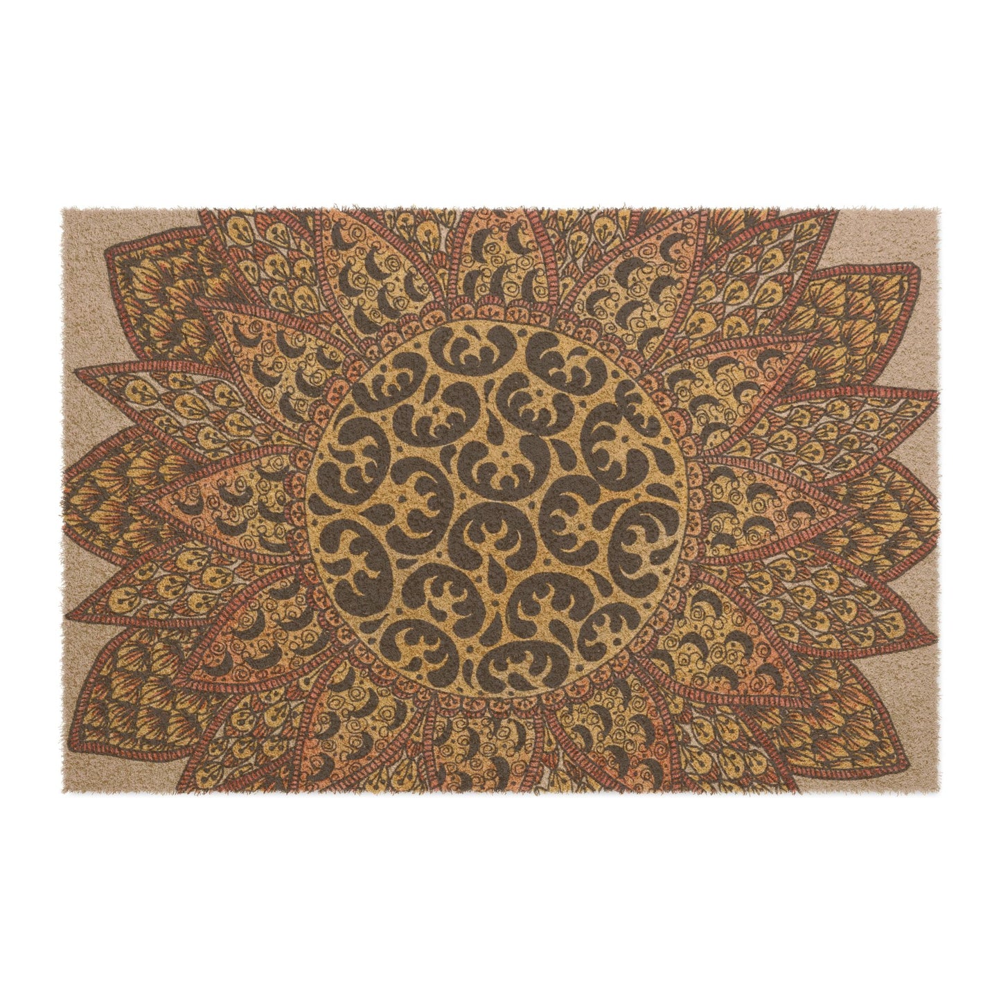 Zentangle Sun Doormat