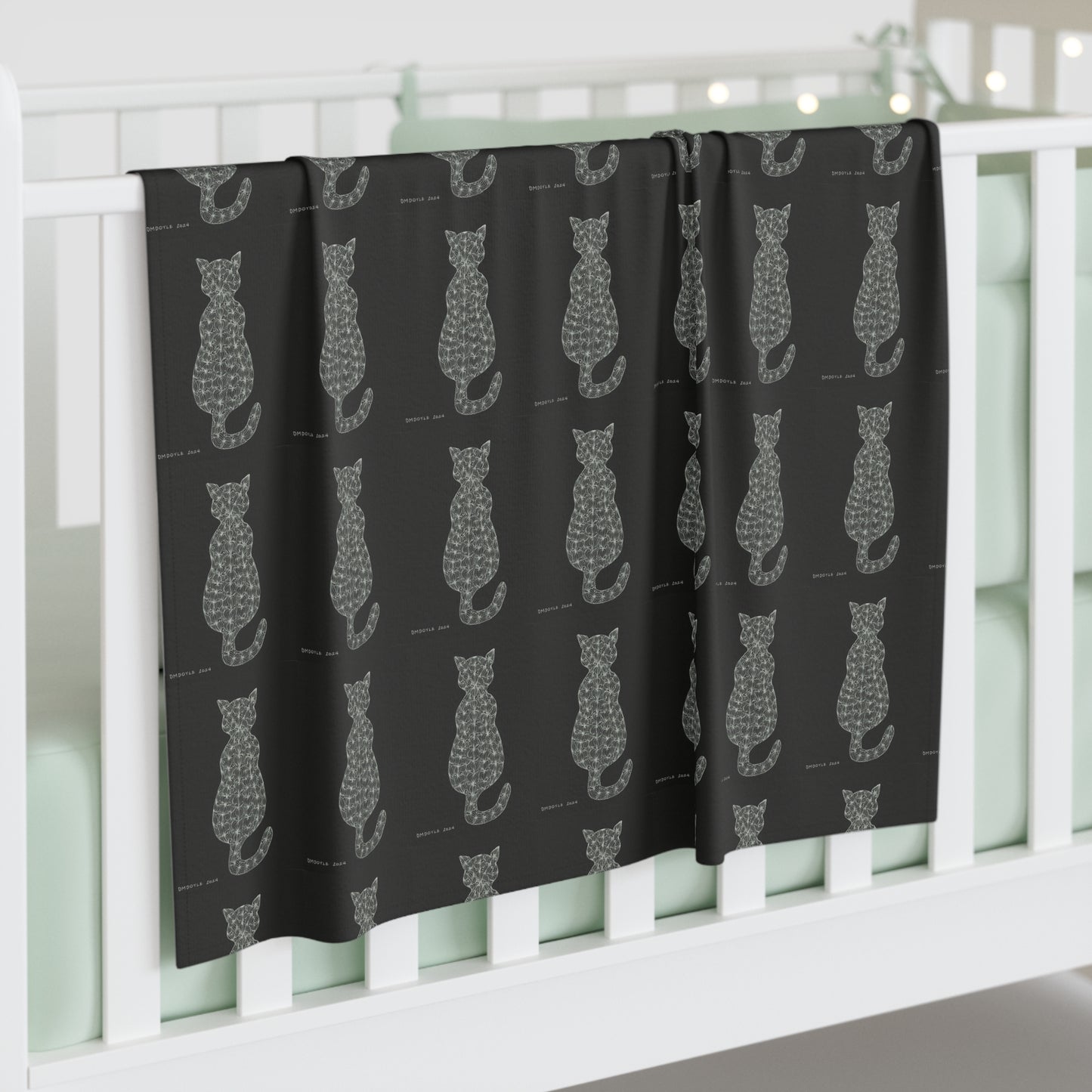 Meow. -Baby Swaddle Blanket