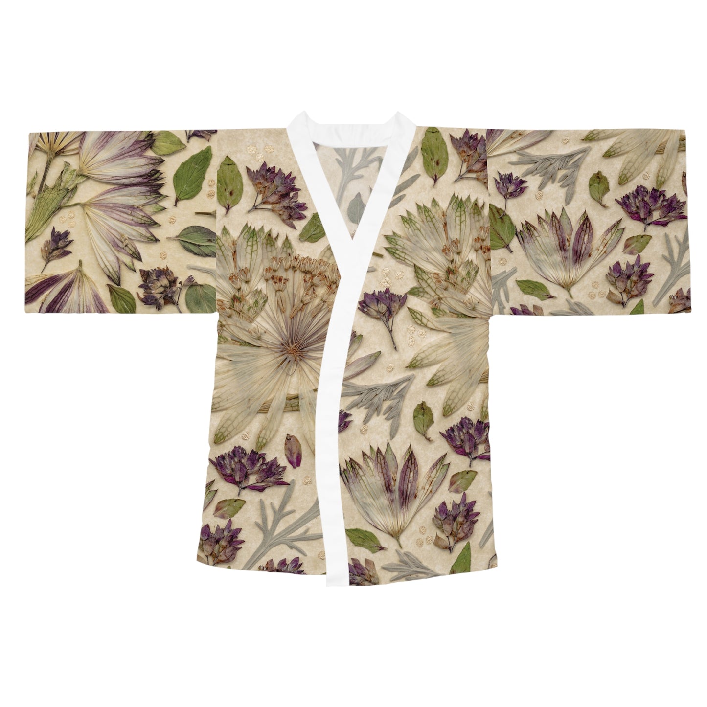 Firecracker Petals -Lightweight Long Sleeve Boho Kimono