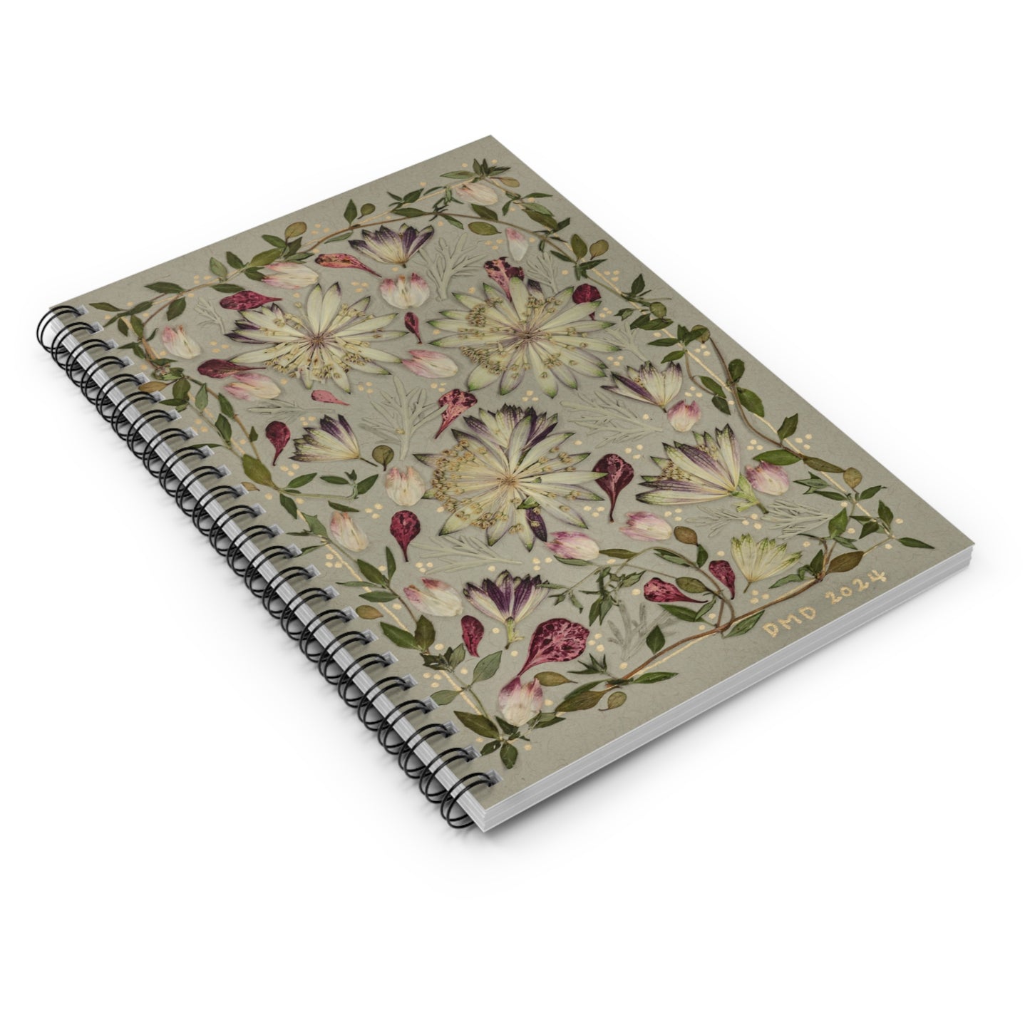 Earthy Petals -Spiral Notebook - Ruled Line