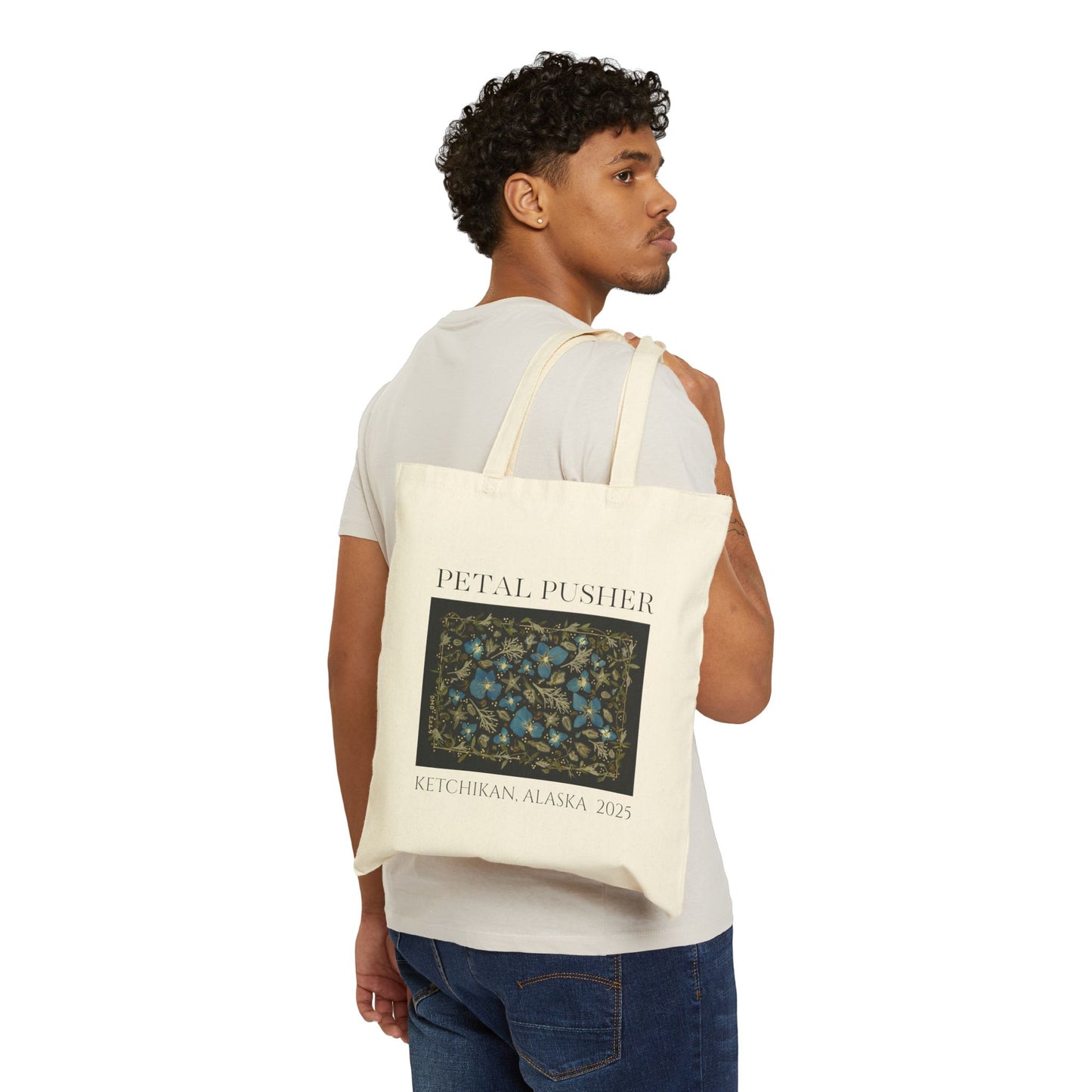 Electric Blues AK -Neutral Canvas Tote Bag