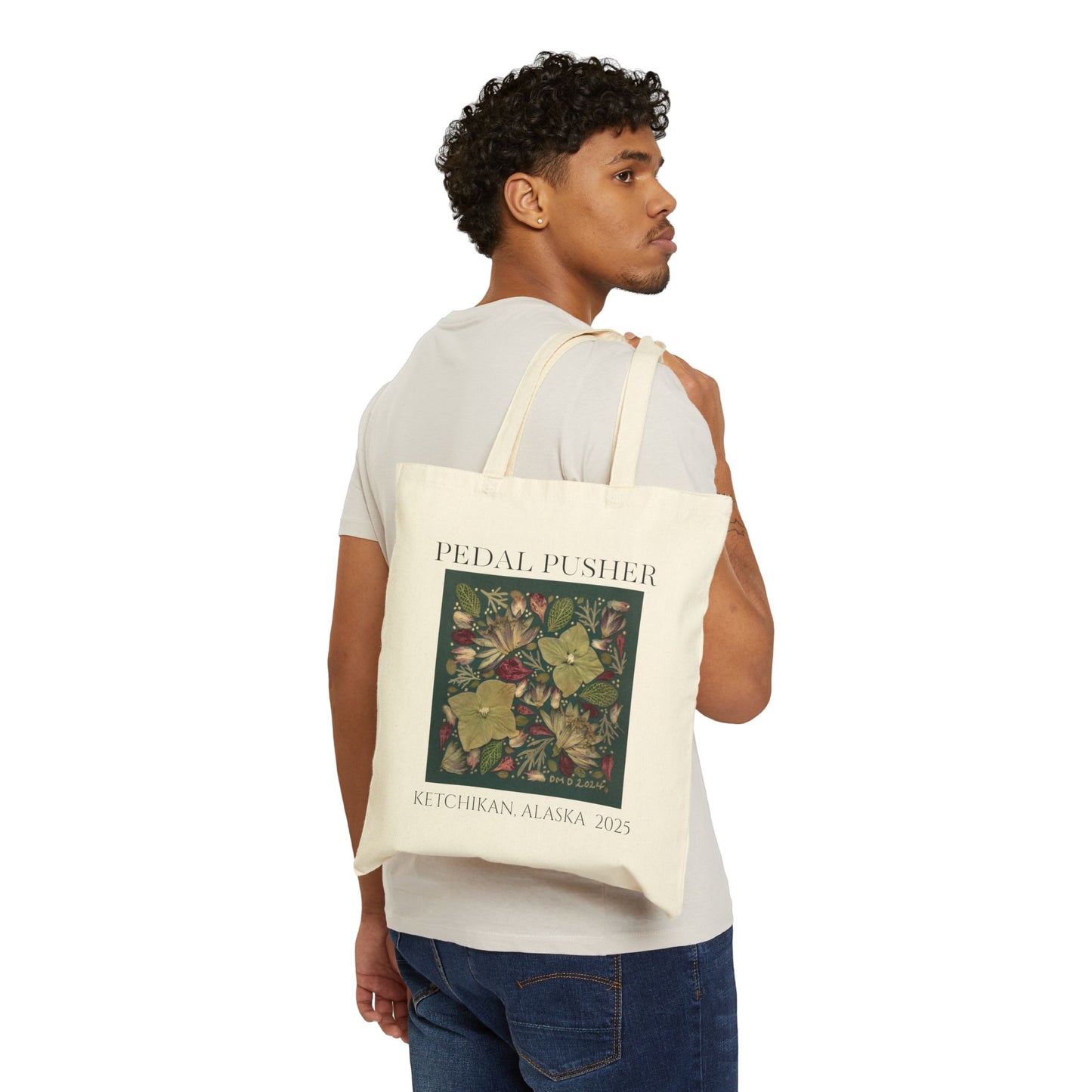 Green & Serene AK -Neutral Canvas Tote Bag