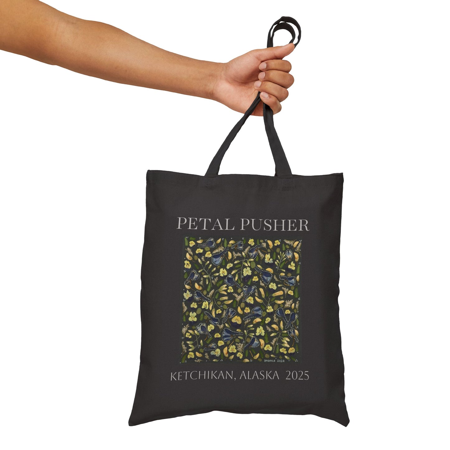 Fields of Gold & Blues AK -Cotton Canvas Tote Bag