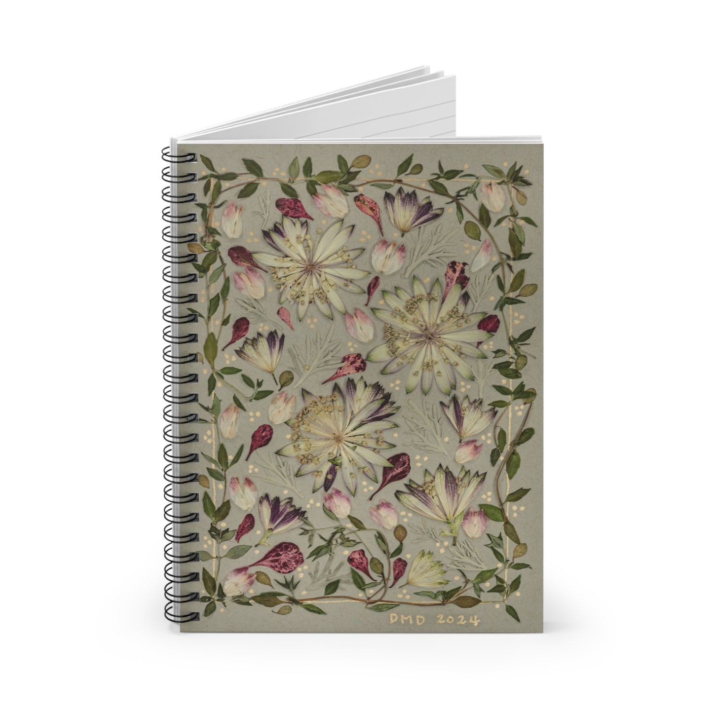 Earthy Petals -Spiral Notebook - Ruled Line