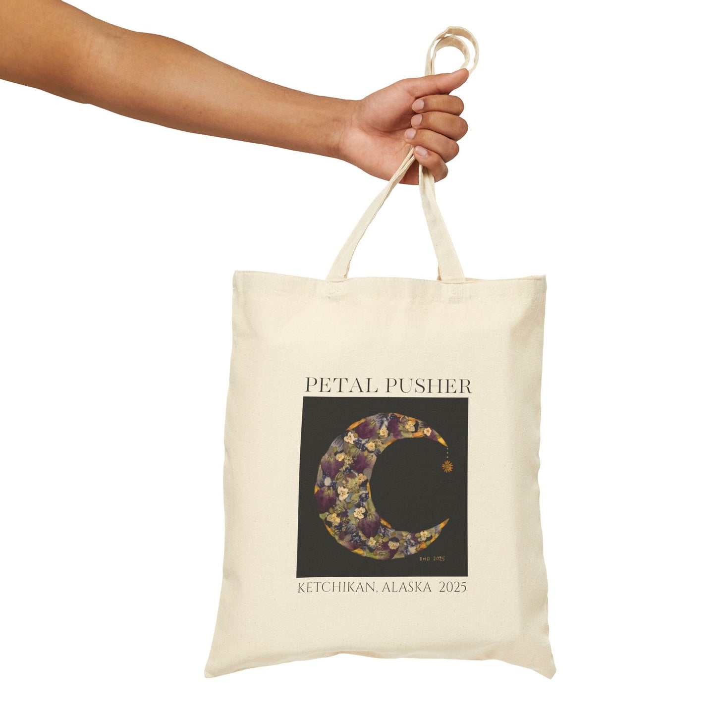 Botanical Moondrop AK -Neutral Canvas Tote Bag