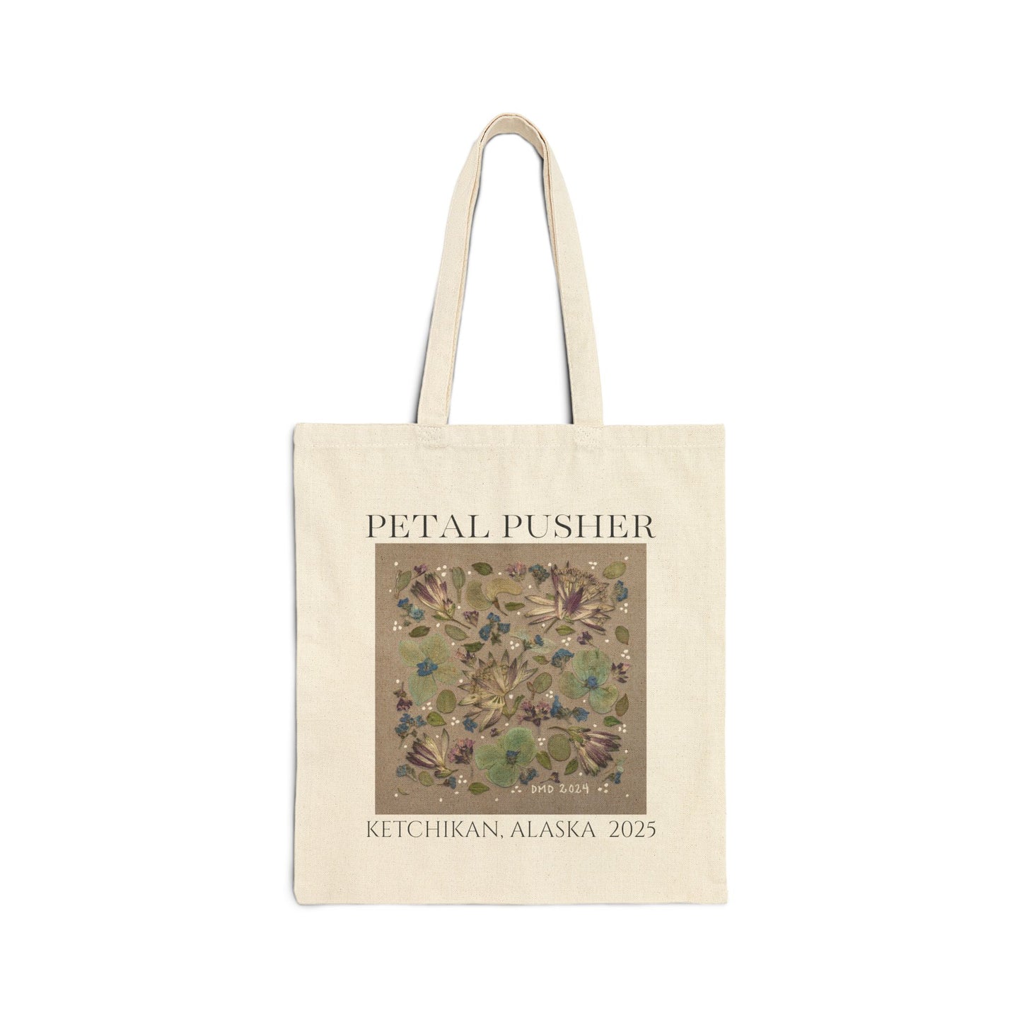 Clay & Petals AK -Neutral Canvas Tote Bag