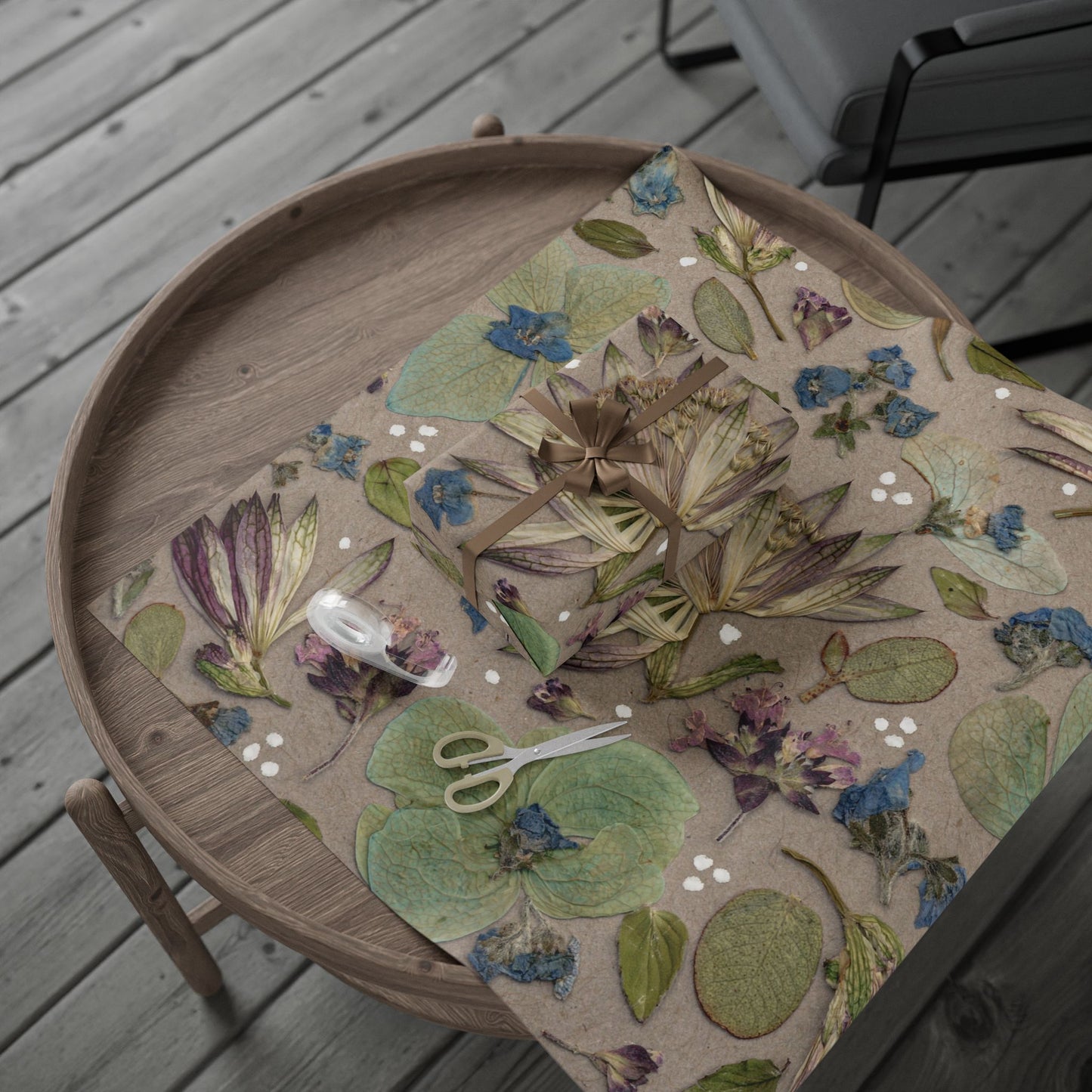 Earthy Petal Bursts -Wrapping Papers