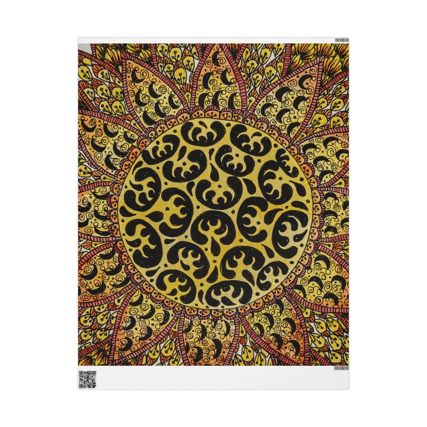 Zentangle Sun -Wrapping Paper