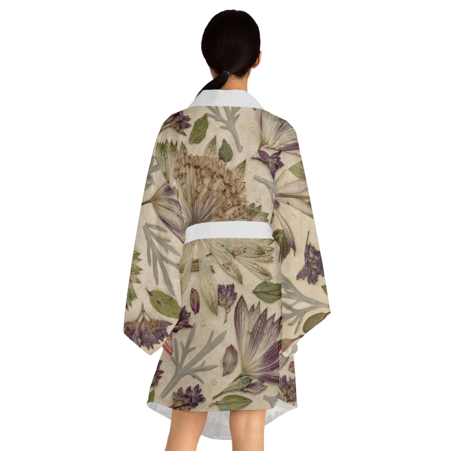Firecracker Petals -Lightweight Long Sleeve Boho Kimono