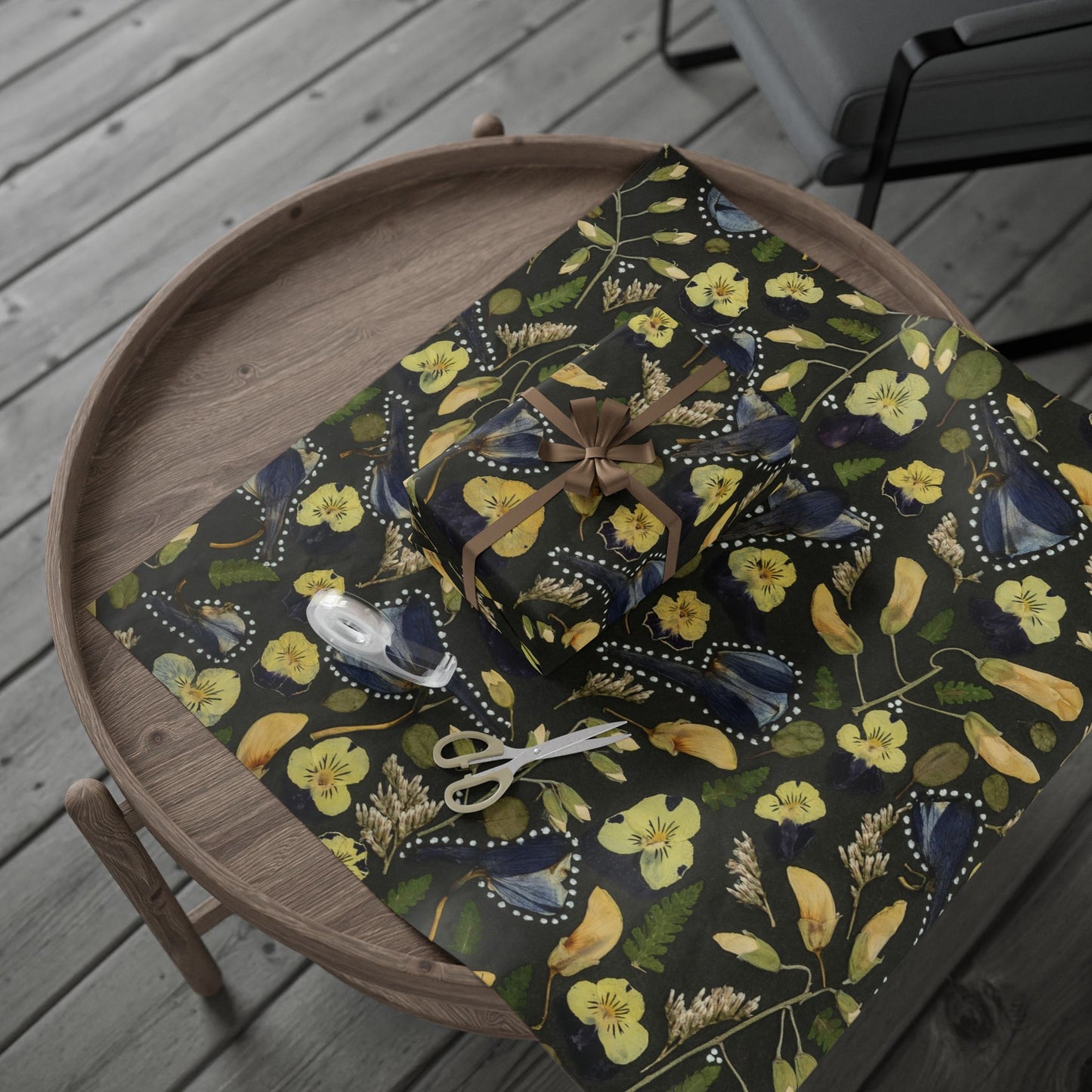 Sea of Blue & Gold -Wrapping Paper