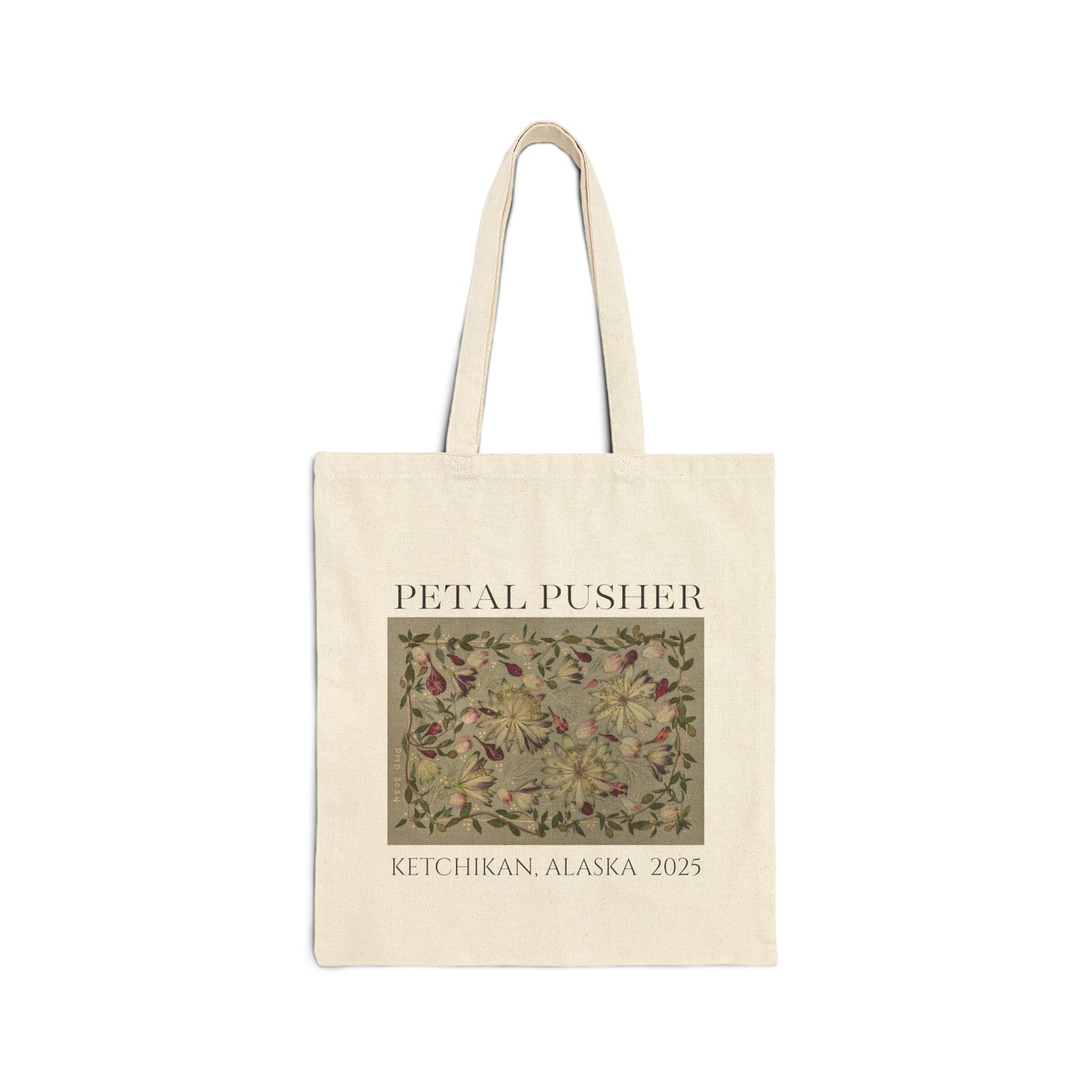 Earthy Botanicals AK -Neutral Canvas Tote Bag