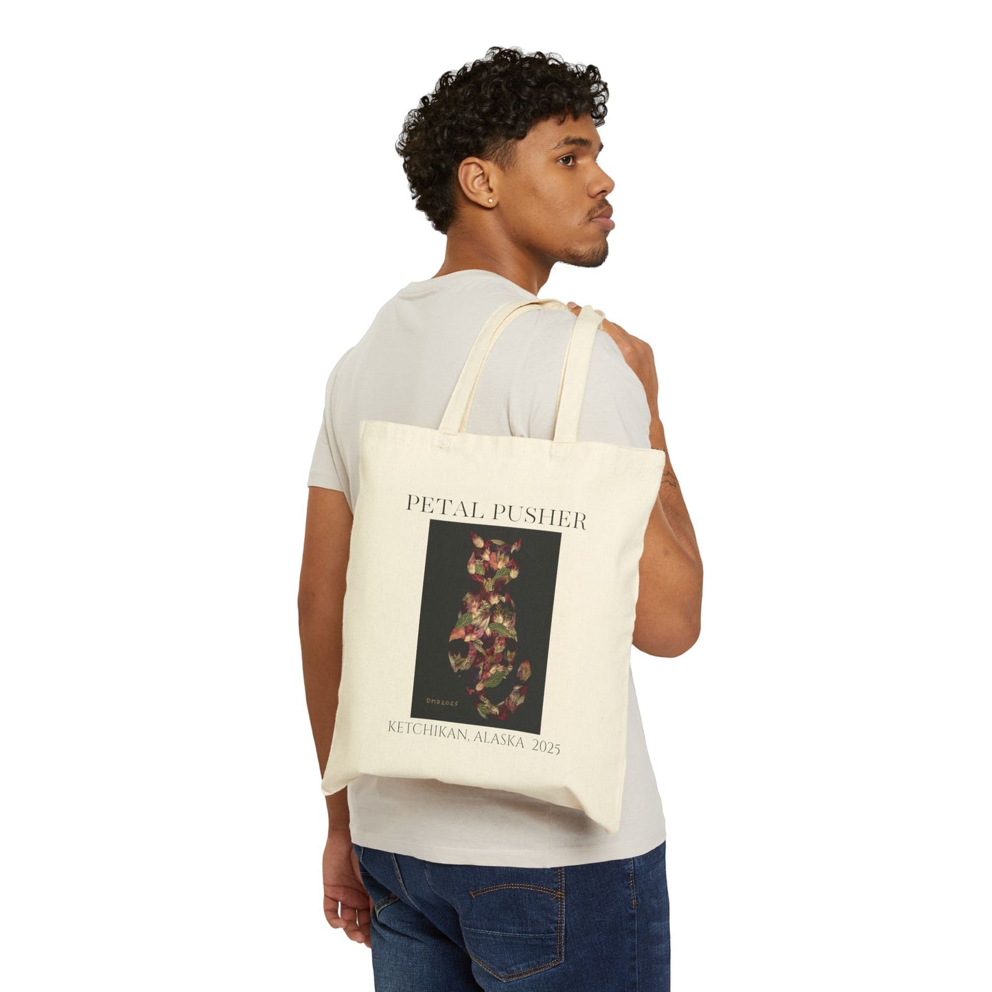 Botanical Cat AK-Neutral Canvas Tote Bag