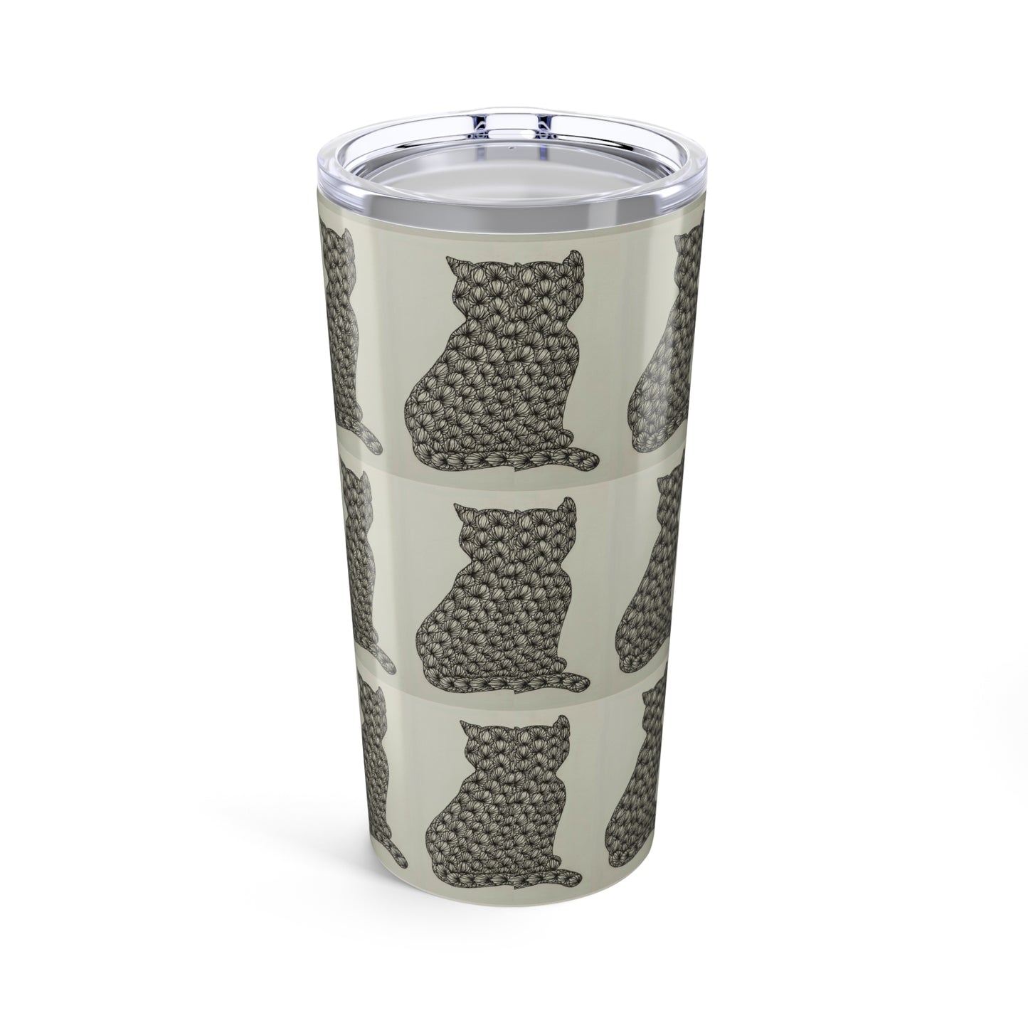 Zentangle Kitty -Tumbler 20oz