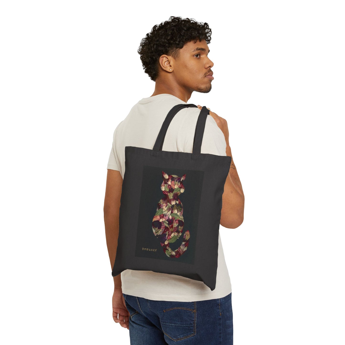 Botanical Cat -Canvas Tote Bag