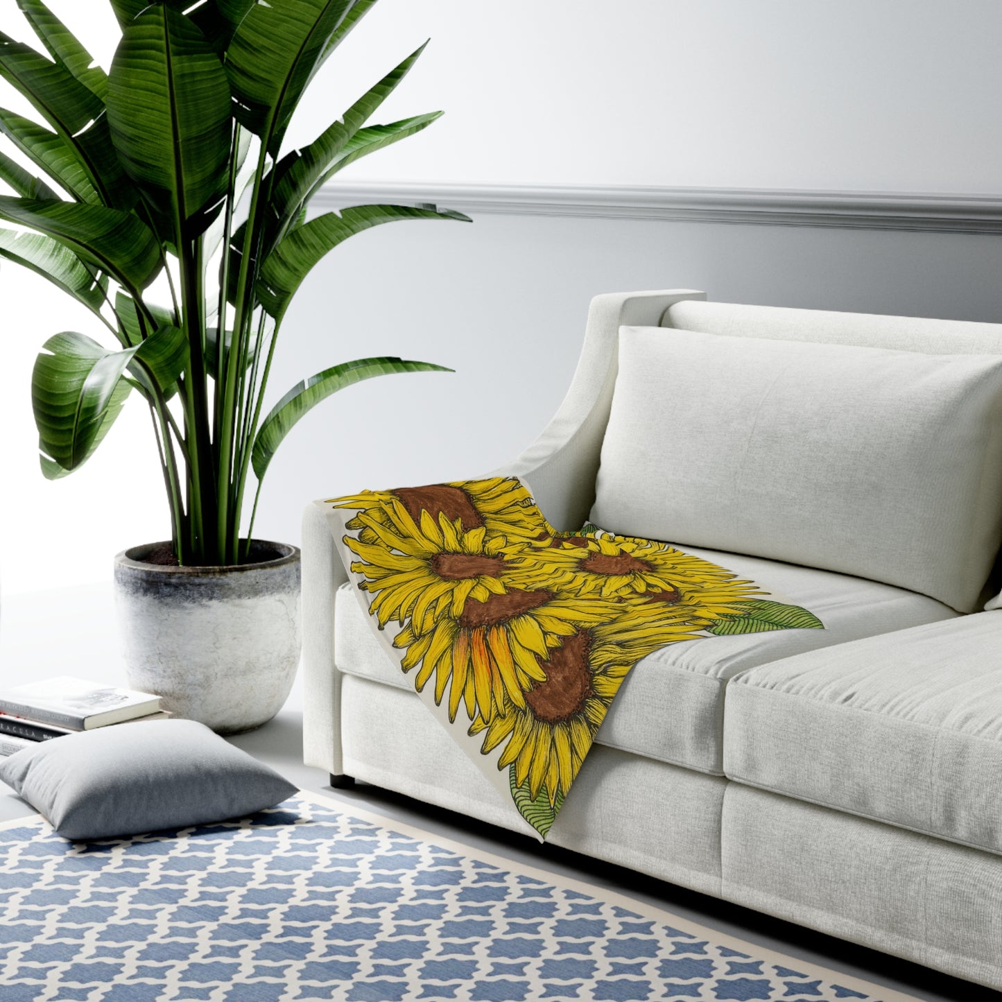 Field of Sunflowers -Baby Swaddle Blanket