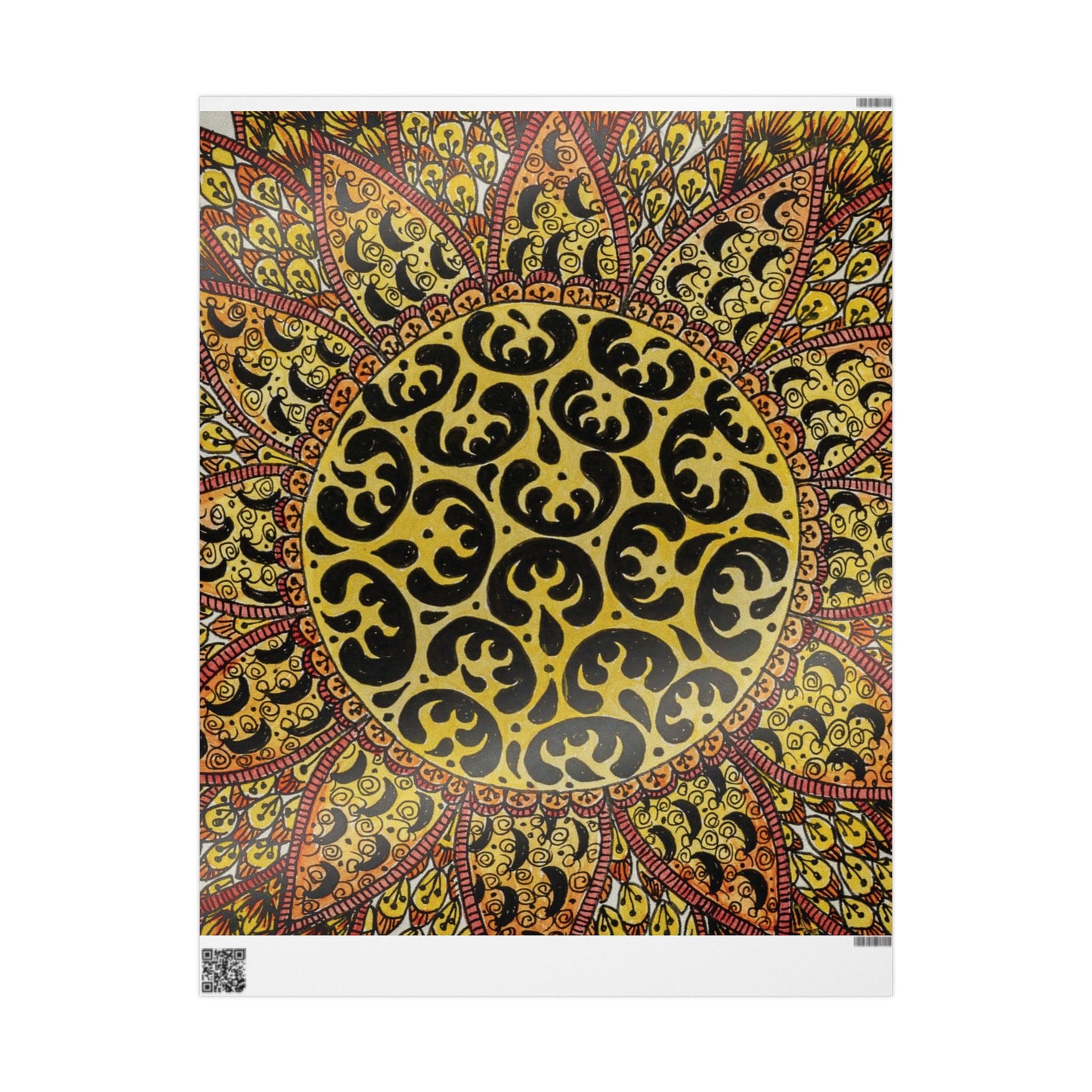 Zentangle Sun -Wrapping Paper
