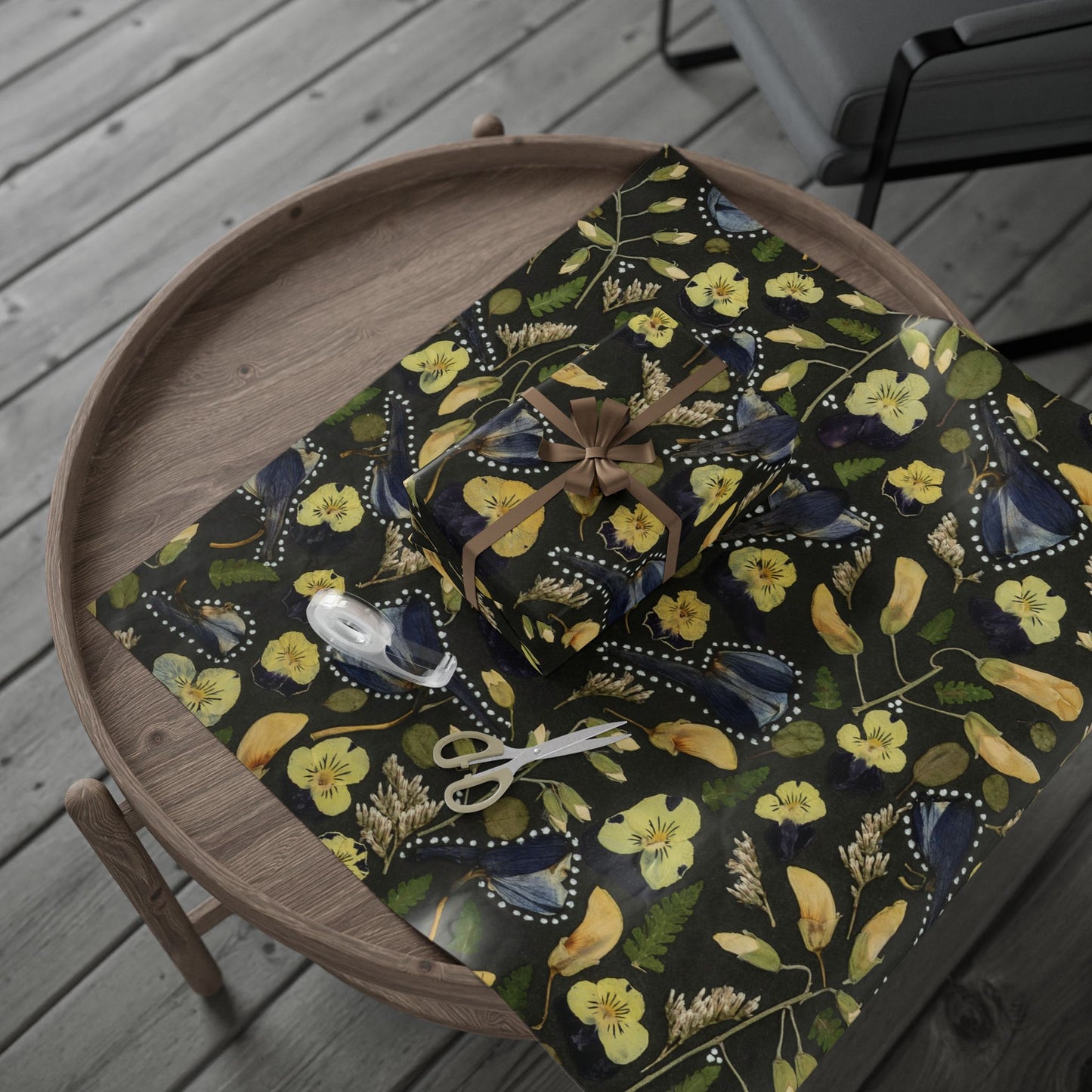 Sea of Blue & Gold -Wrapping Paper