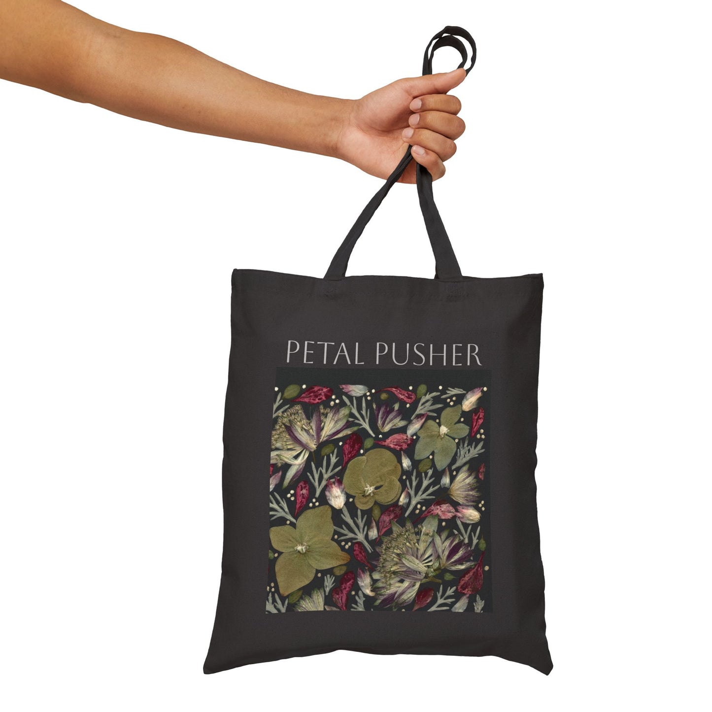 Petal Pusher in the Dark -Canvas Tote Bag
