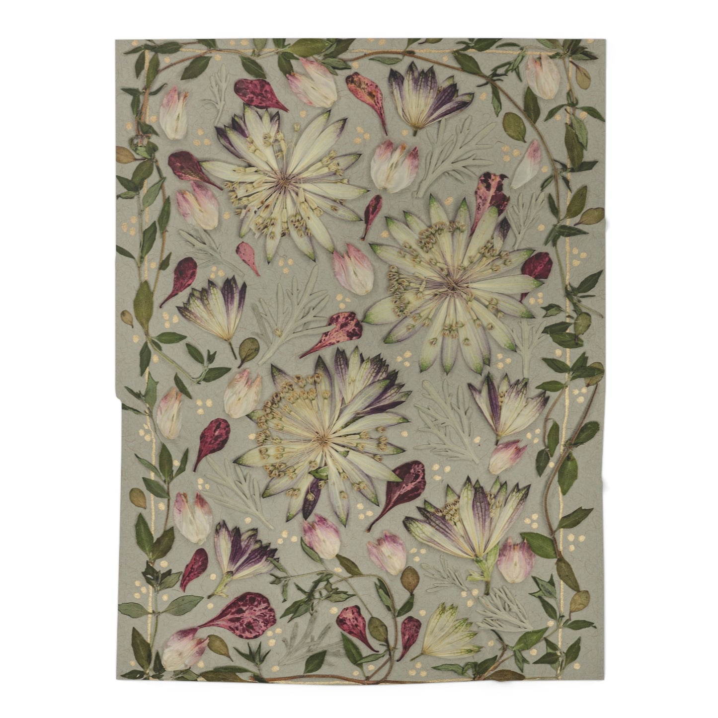 Earthy Petals -Baby Swaddle Blanket