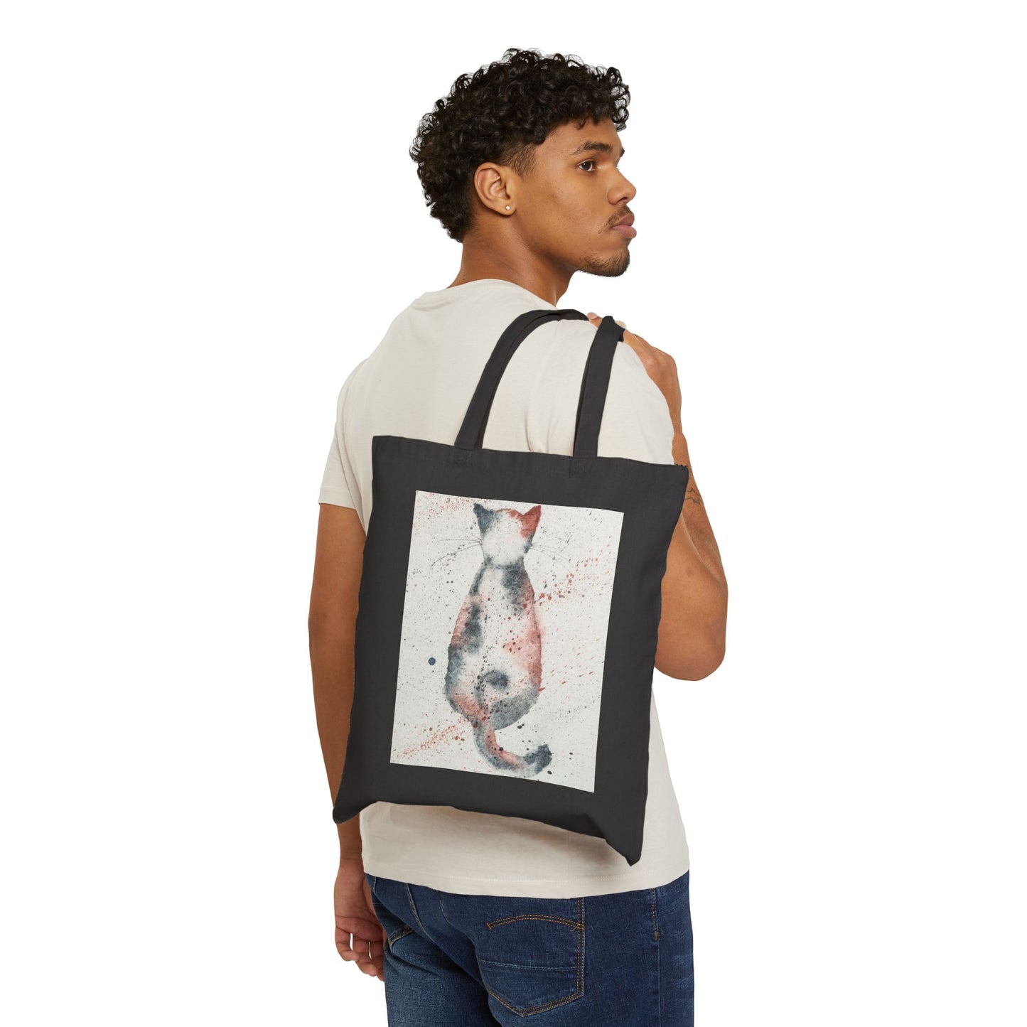 Splat Cat -Canvas Tote Bag