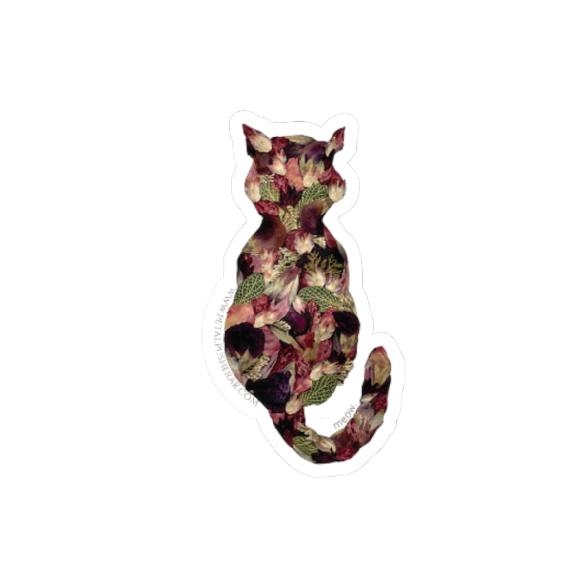 Botanical Meow Cat -Sticker