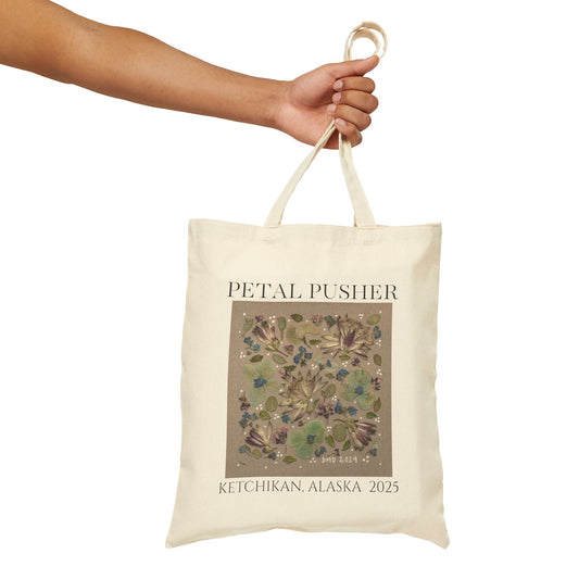 Clay & Petals AK -Neutral Canvas Tote Bag