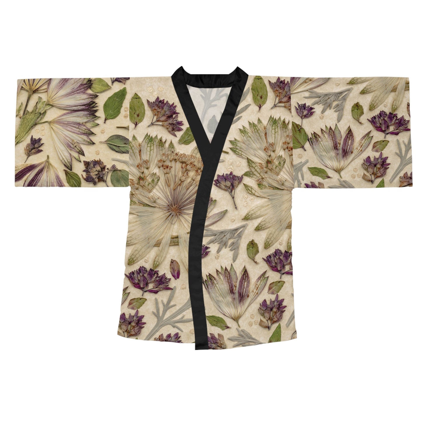 Firecracker Petals -Lightweight Long Sleeve Boho Kimono