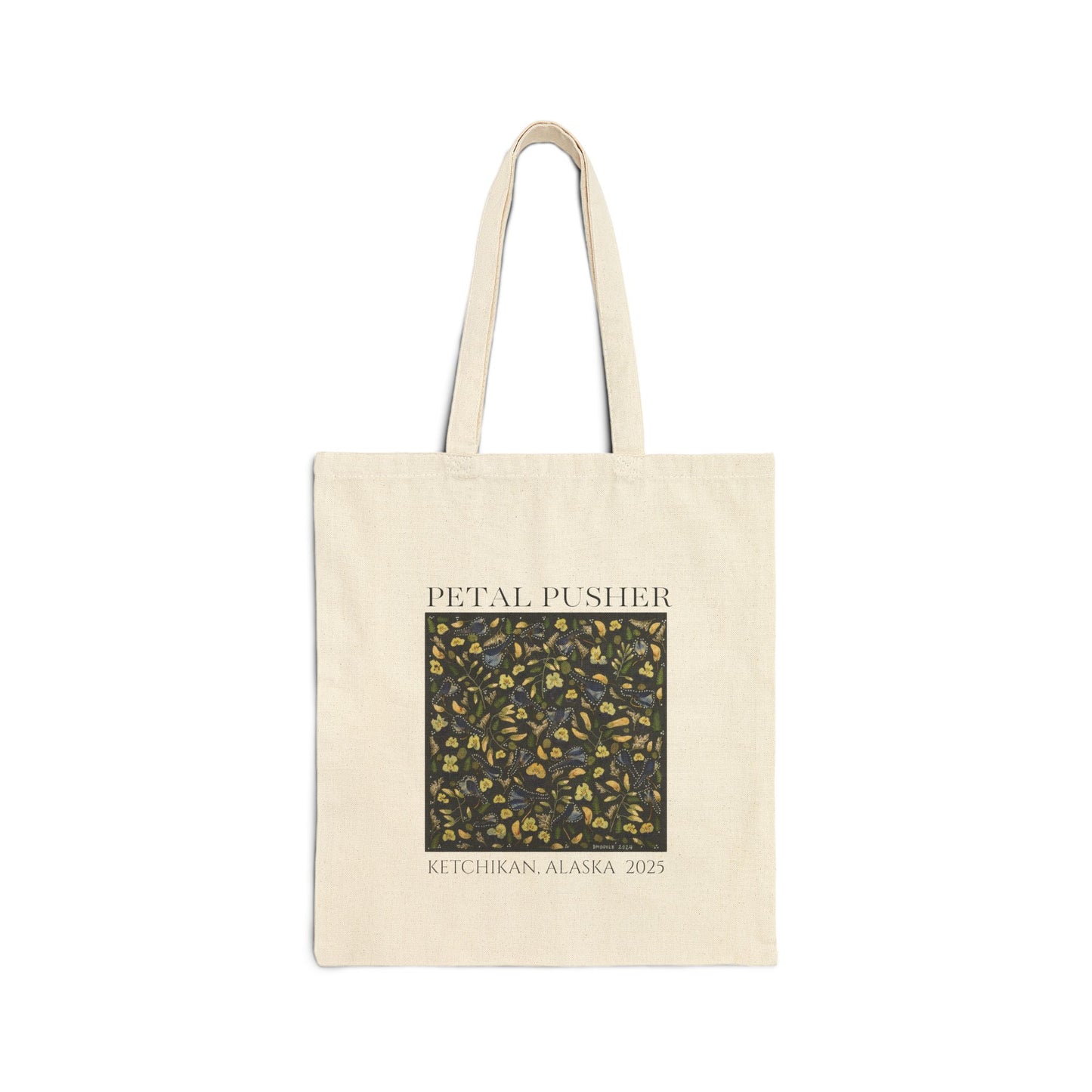 Fields of Blue & Gold AK -Neutral Canvas Tote Bag