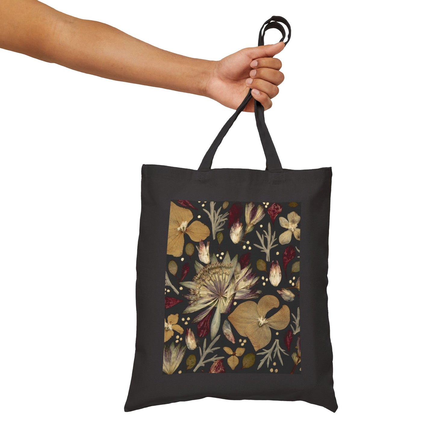 Flowers in the Dark -Canvas Tote Bag