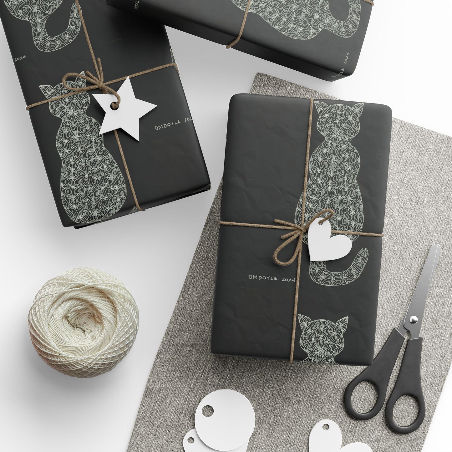 Zentangle Kitties -Wrapping Paper