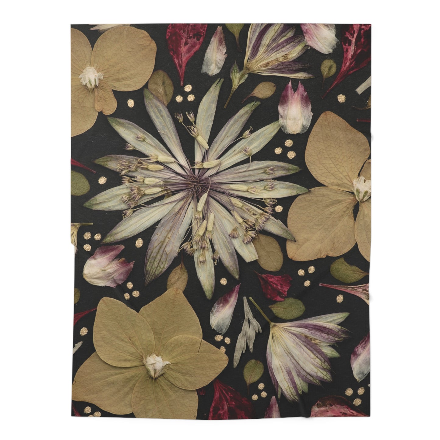 Flowers & Fireworks -Baby Swaddle Blanket