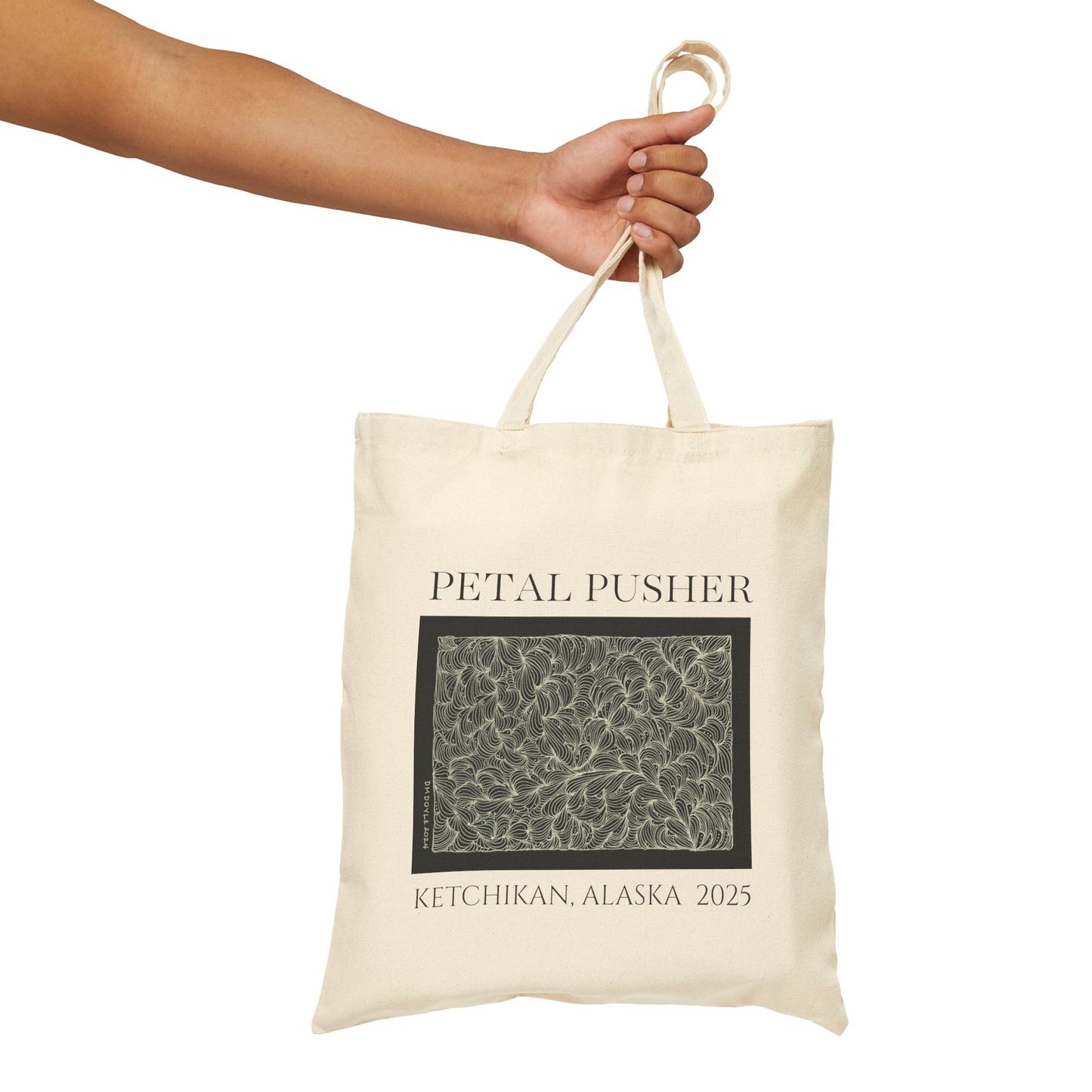 Zentangle Illusions AK -Canvas Tote Bag