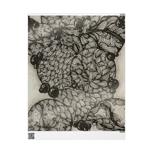 Abstract Zentangle -Wrapping Paper
