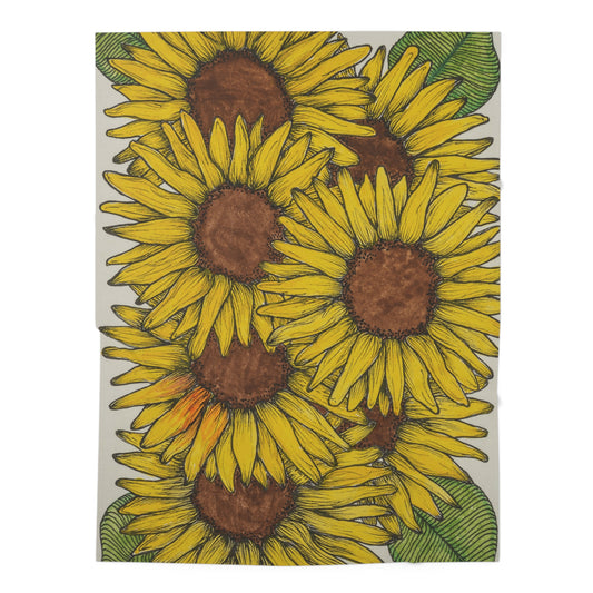Field of Sunflowers -Baby Swaddle Blanket