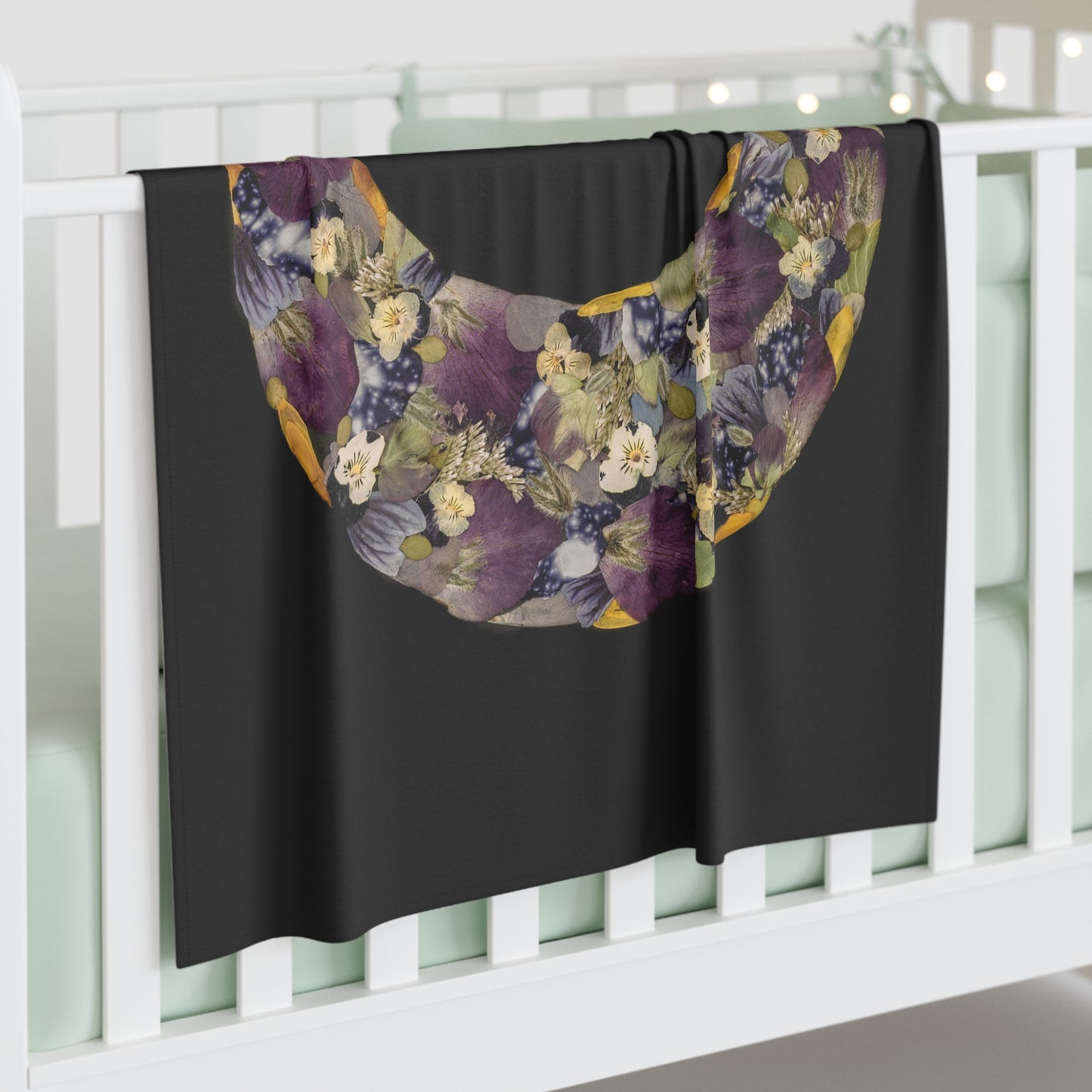 Botanical Moonscape -Baby Swaddle Blanket
